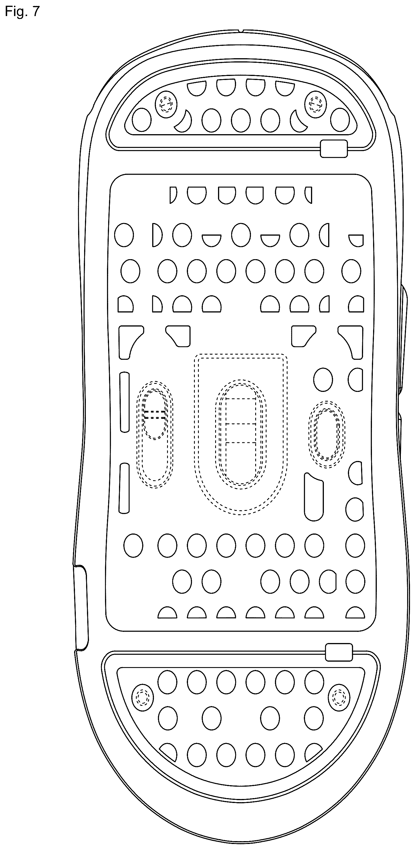 Patent USD1123934 Figure 7 – Computer mouse