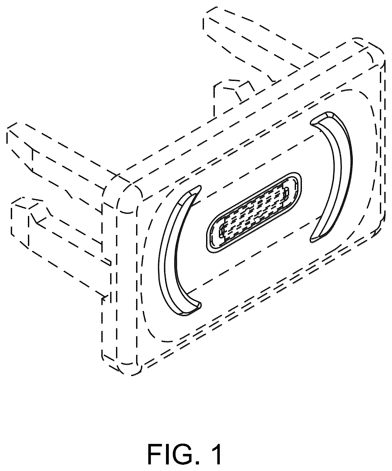 Patent USD1123938 Figure 1 – Connection socket for universal serial bus
