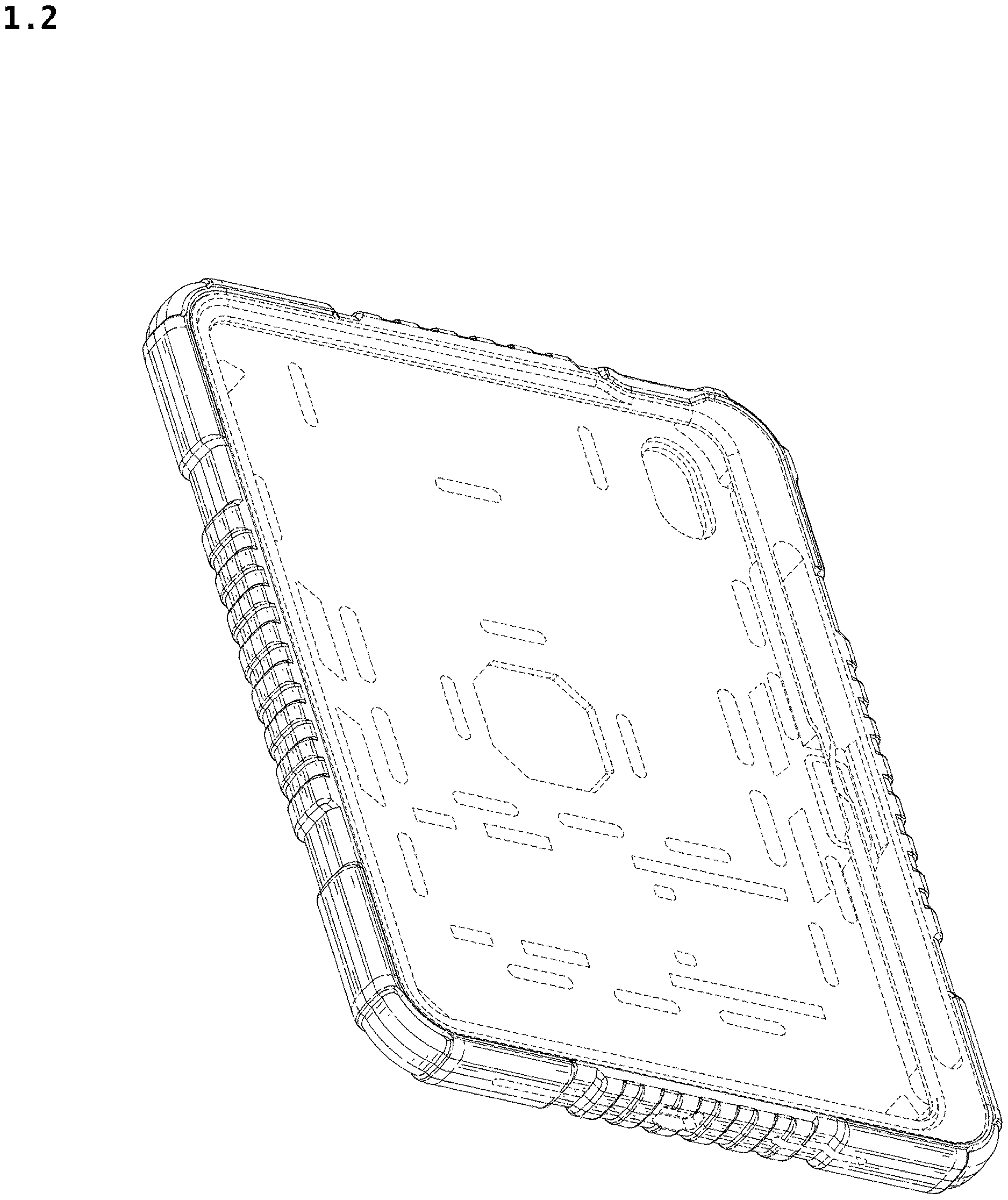 Patent USD1123942 Figure 2 – Tablet case