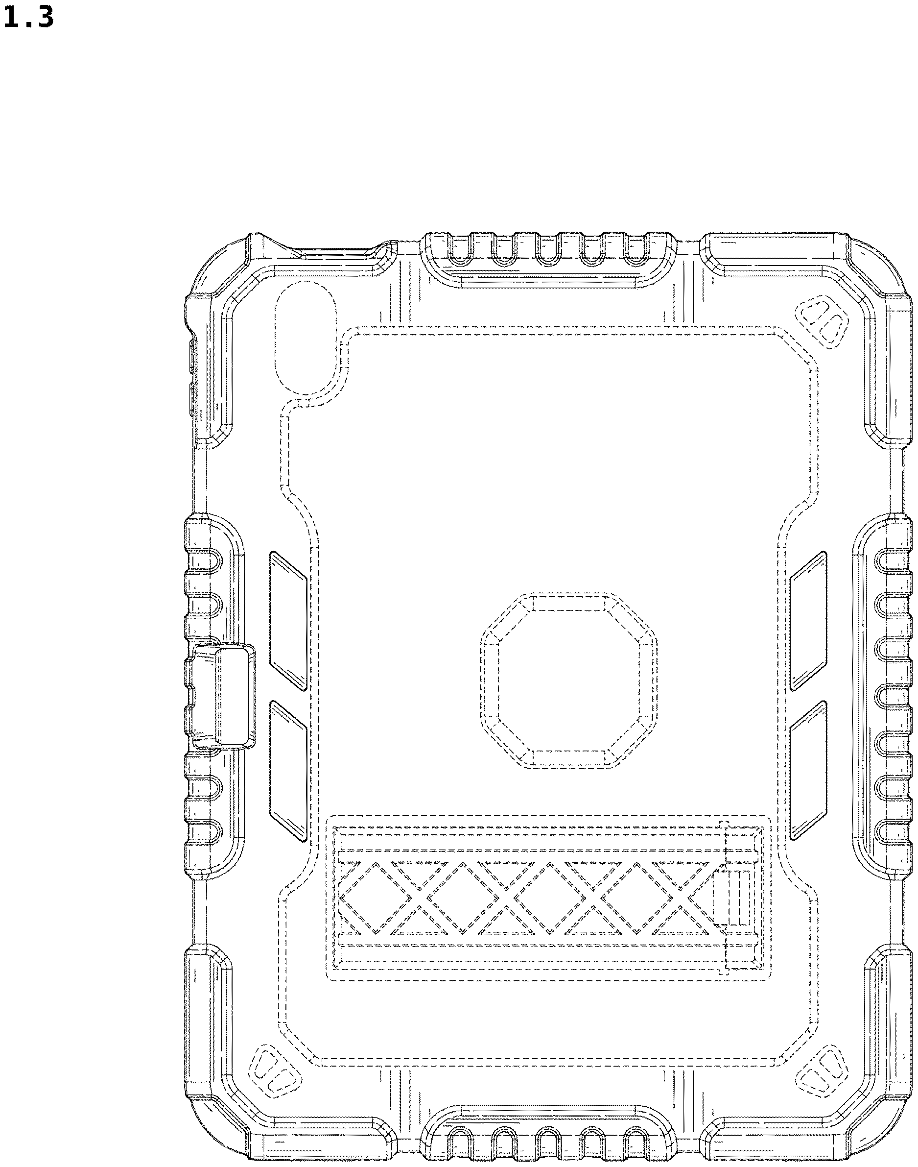 Patent USD1123942 Figure 3 – Tablet case