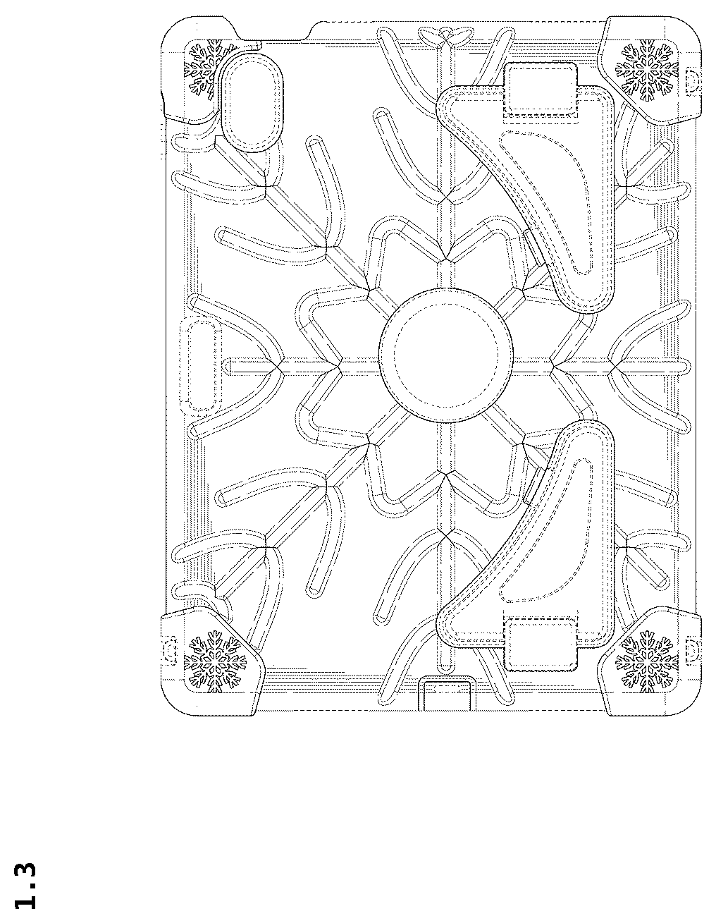 Patent USD1123943 Figure 3 – Tablet case