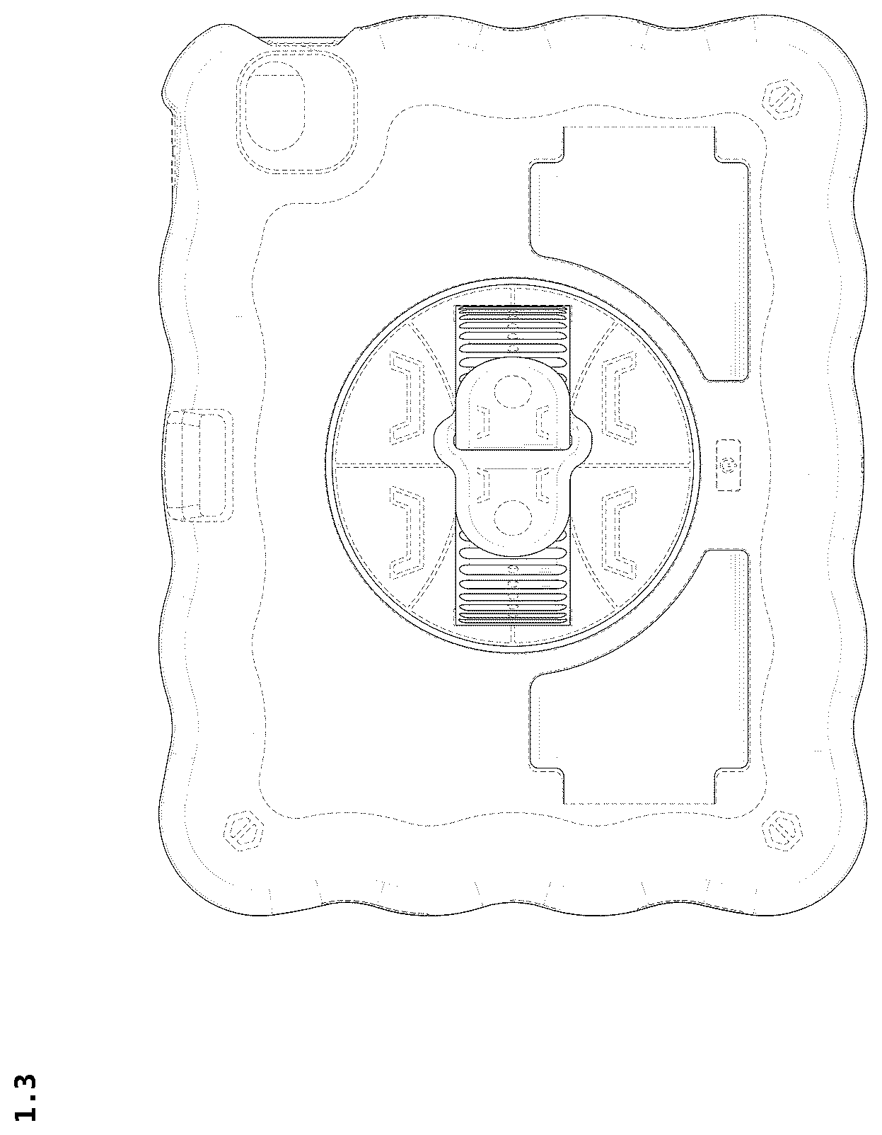 Patent USD1123944 Figure 3 – Tablet case
