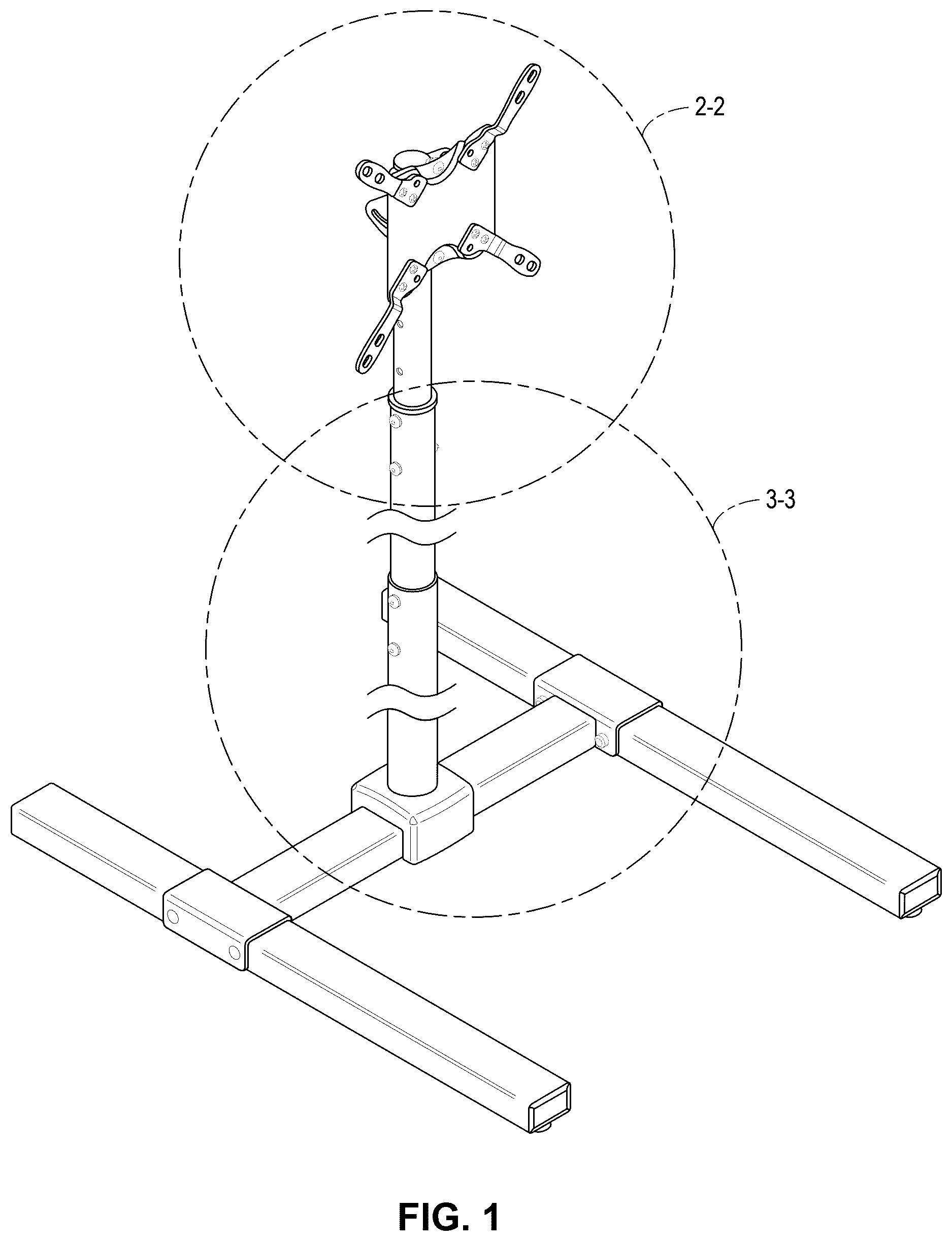 Patent USD1123945 Figure 1 – Display stand