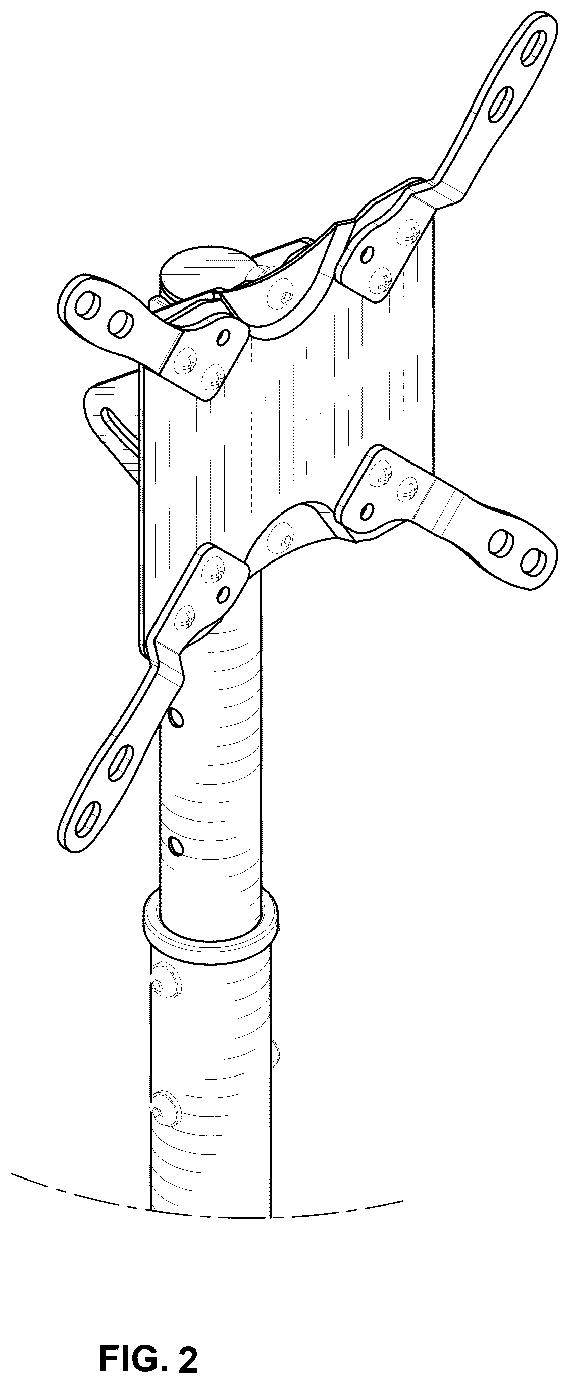 Patent USD1123945 Figure 2 – Display stand