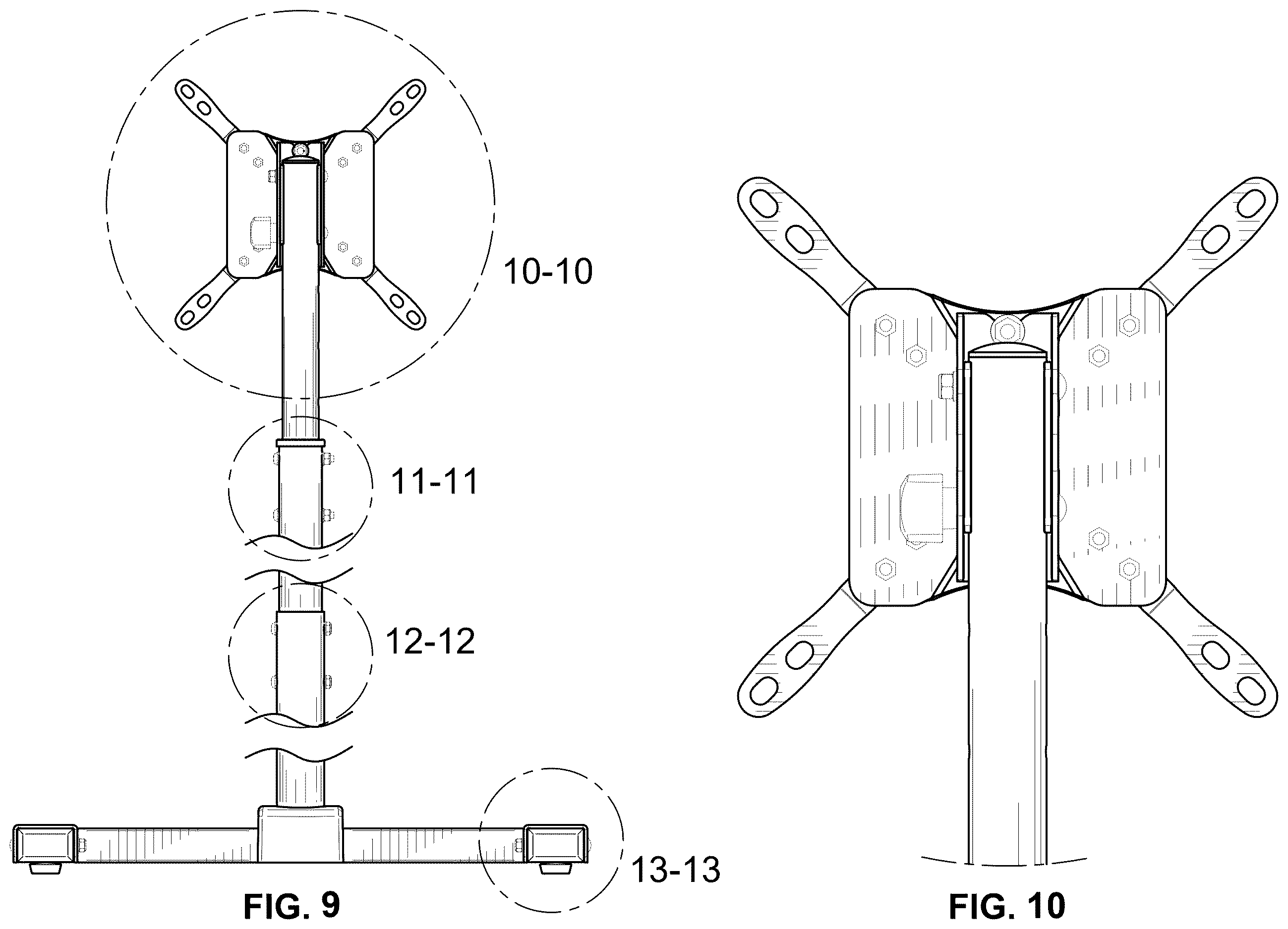 Patent USD1123945 Figure 6 – Display stand
