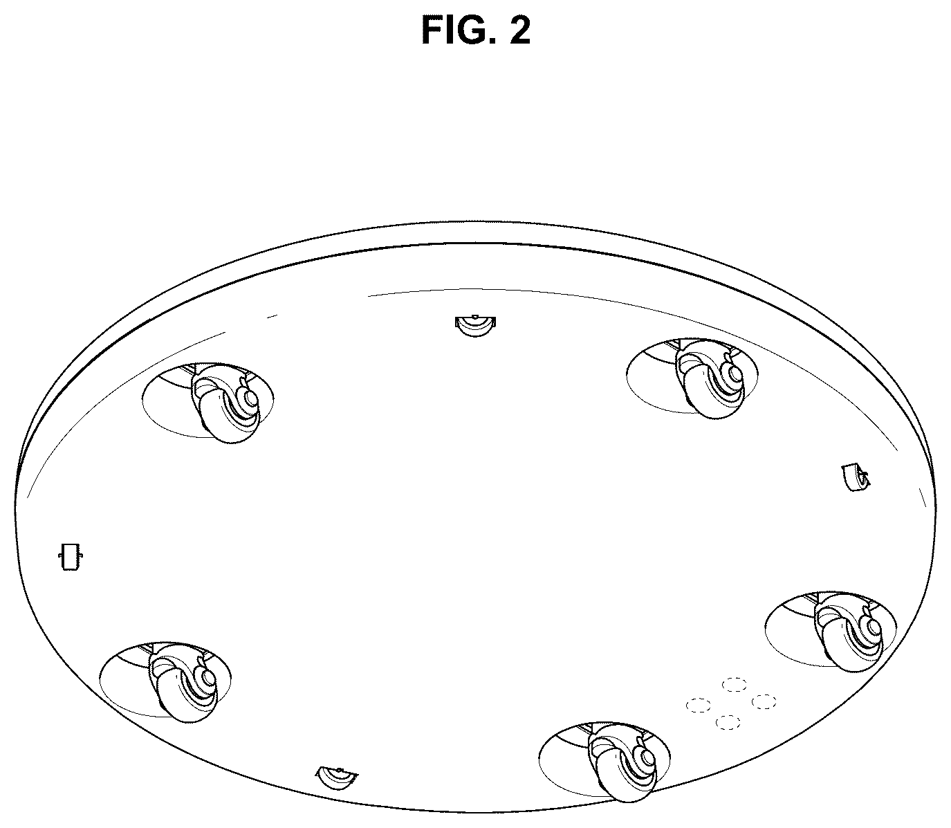 Patent USD1123946 Figure 2 – Stand base for display device