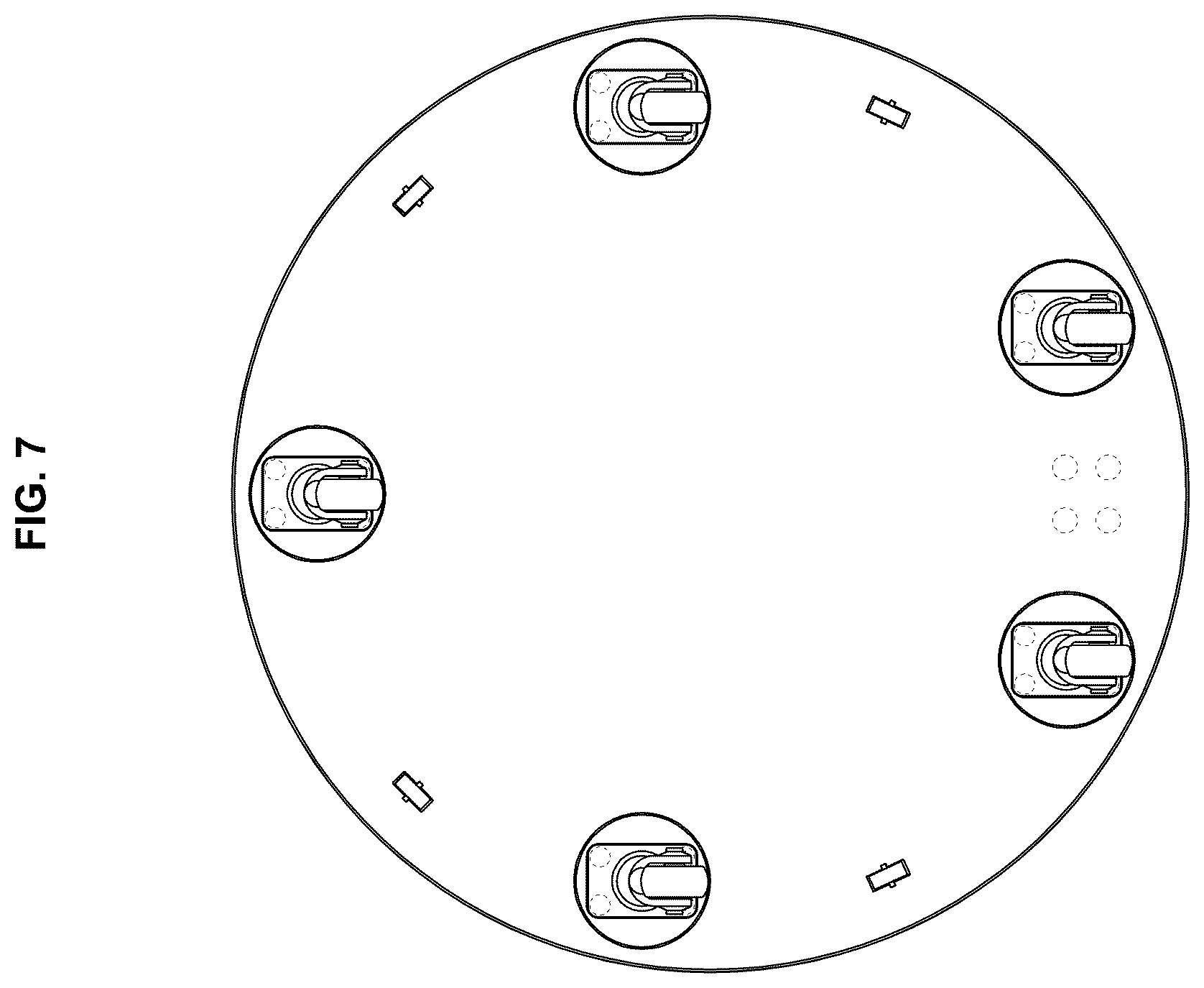 Patent USD1123946 Figure 7 – Stand base for display device