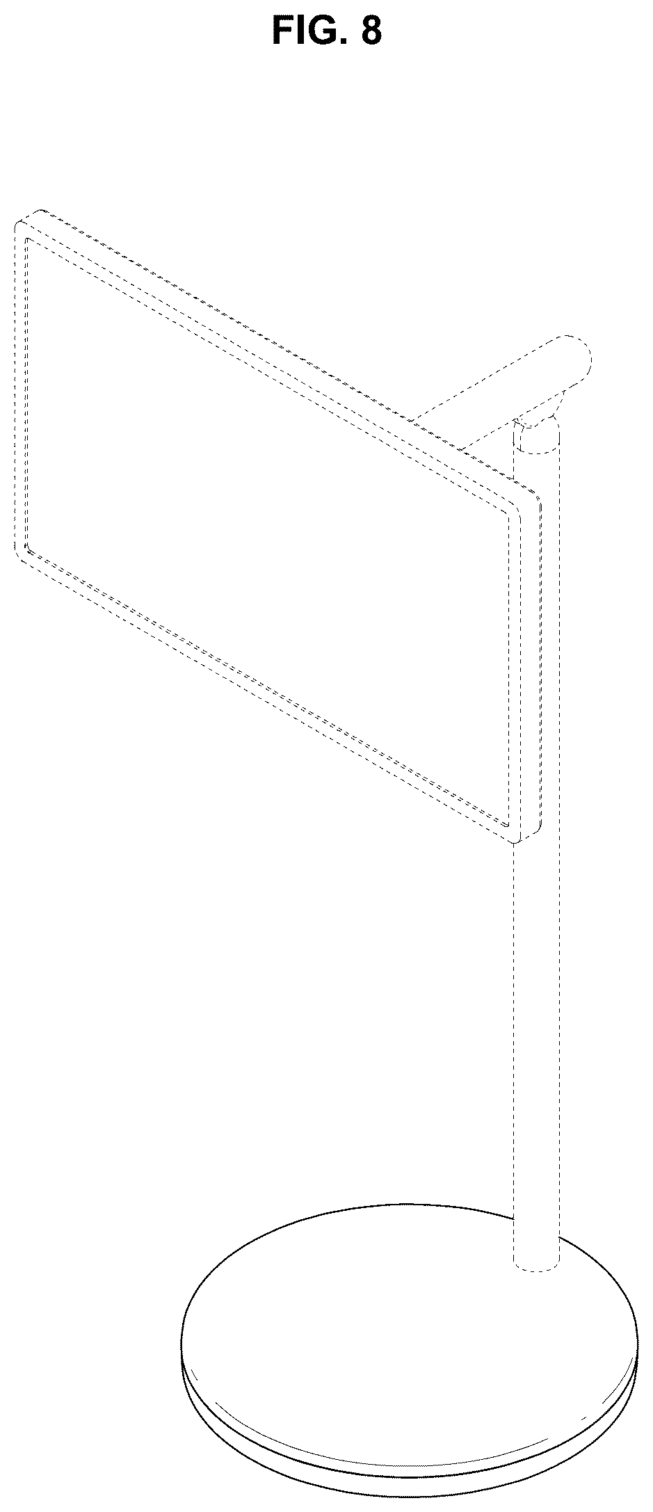 Patent USD1123946 Figure 8 – Stand base for display device