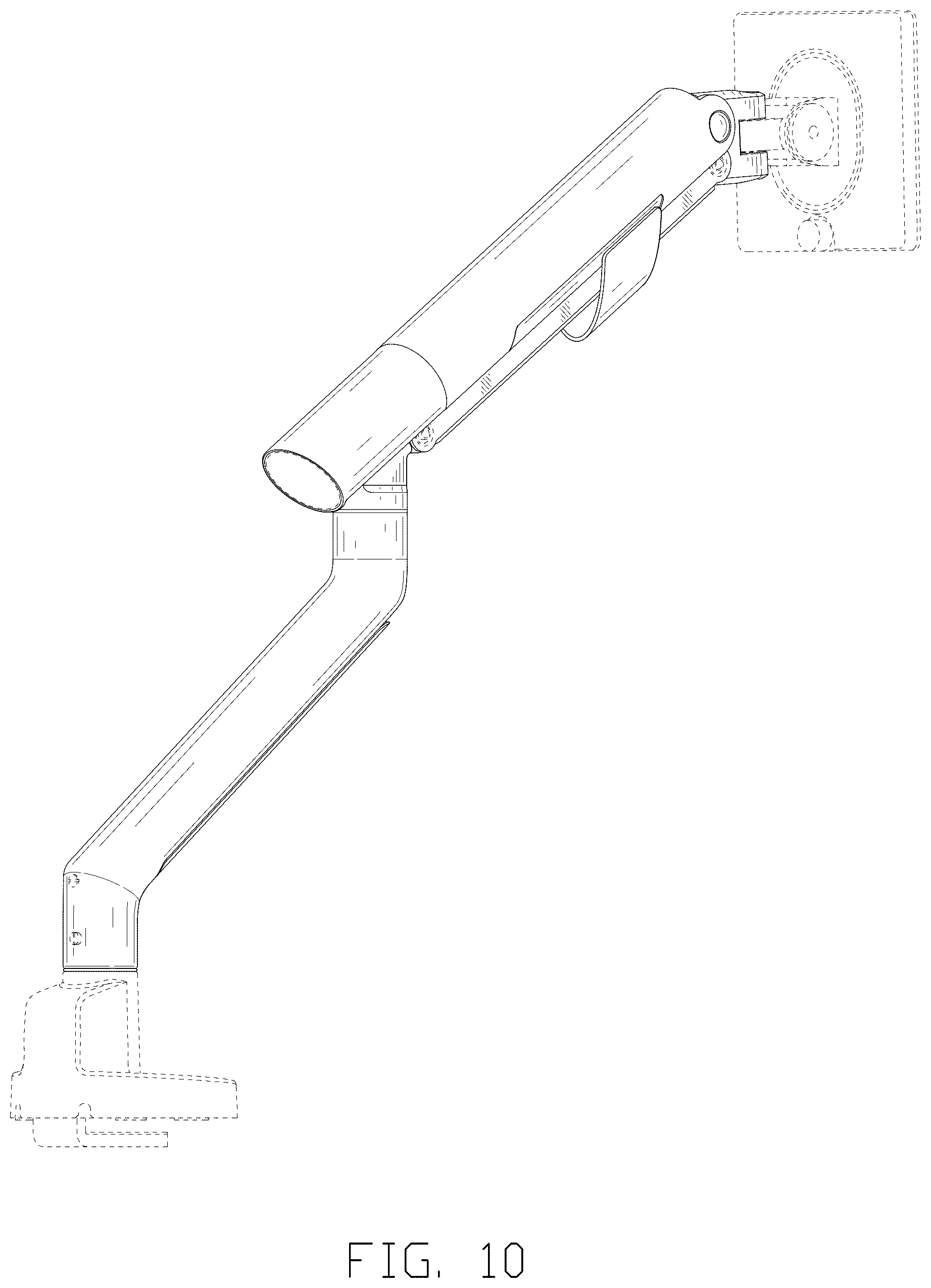 Patent USD1123947 Figure 10 – Monitor arm
