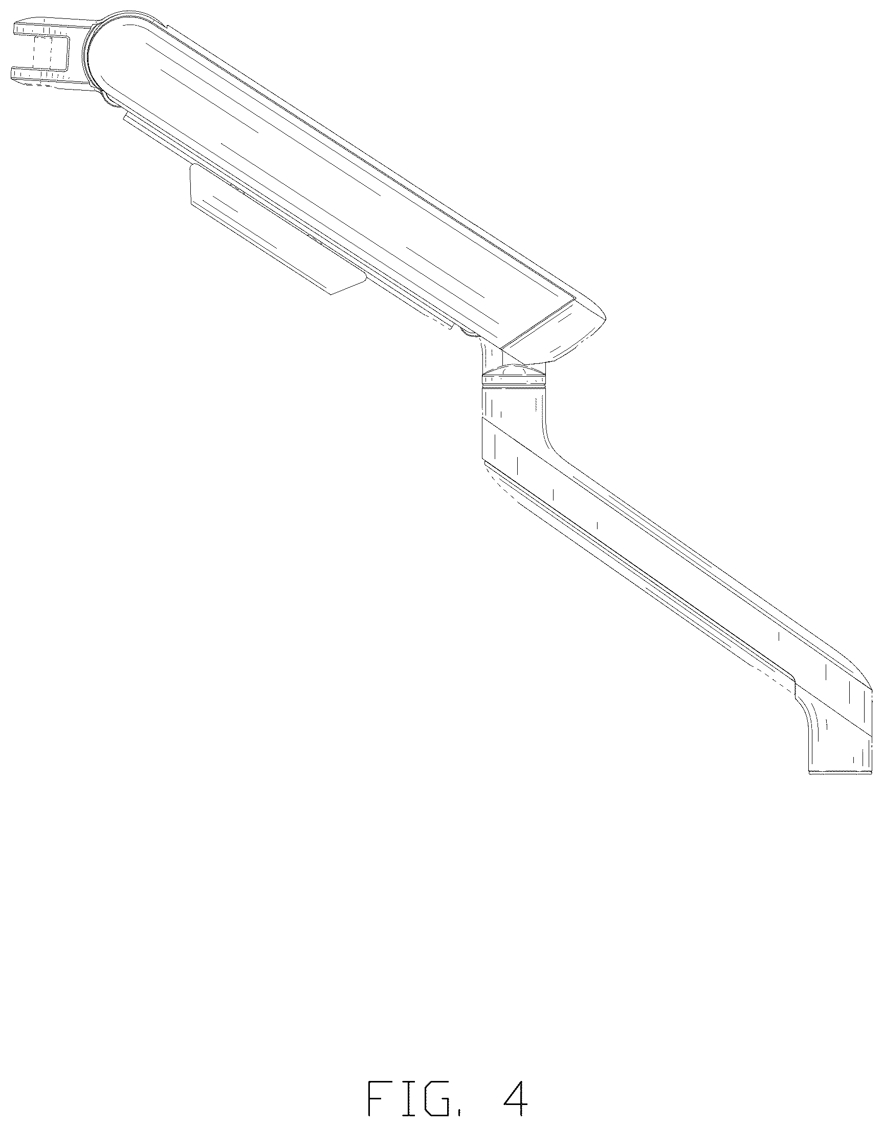Patent USD1123948 Figure 4 – Monitor arm