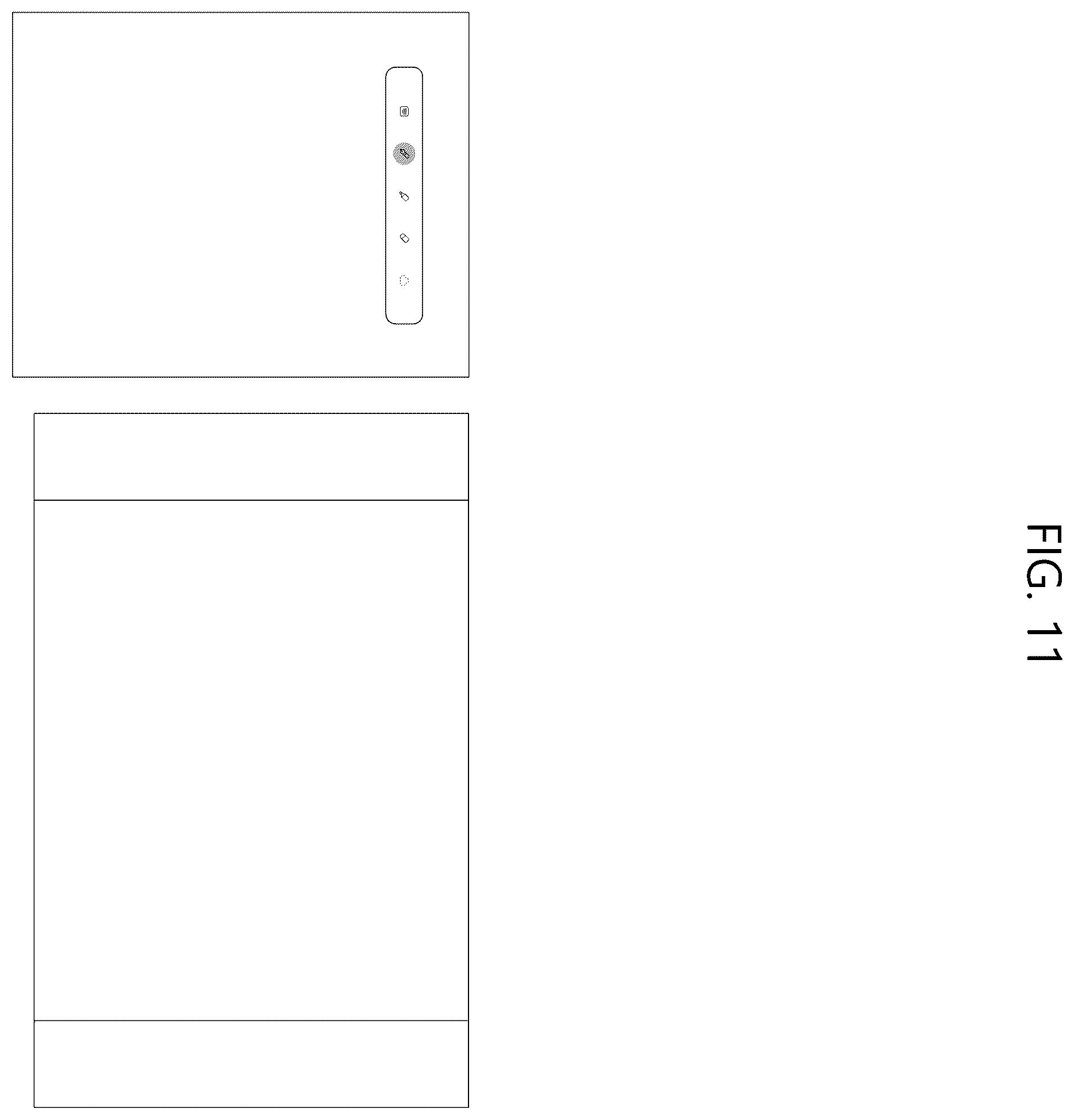 Patent USD1123953 Figure 11 – Pair of display screens or portions thereof with transitional graphical user interface