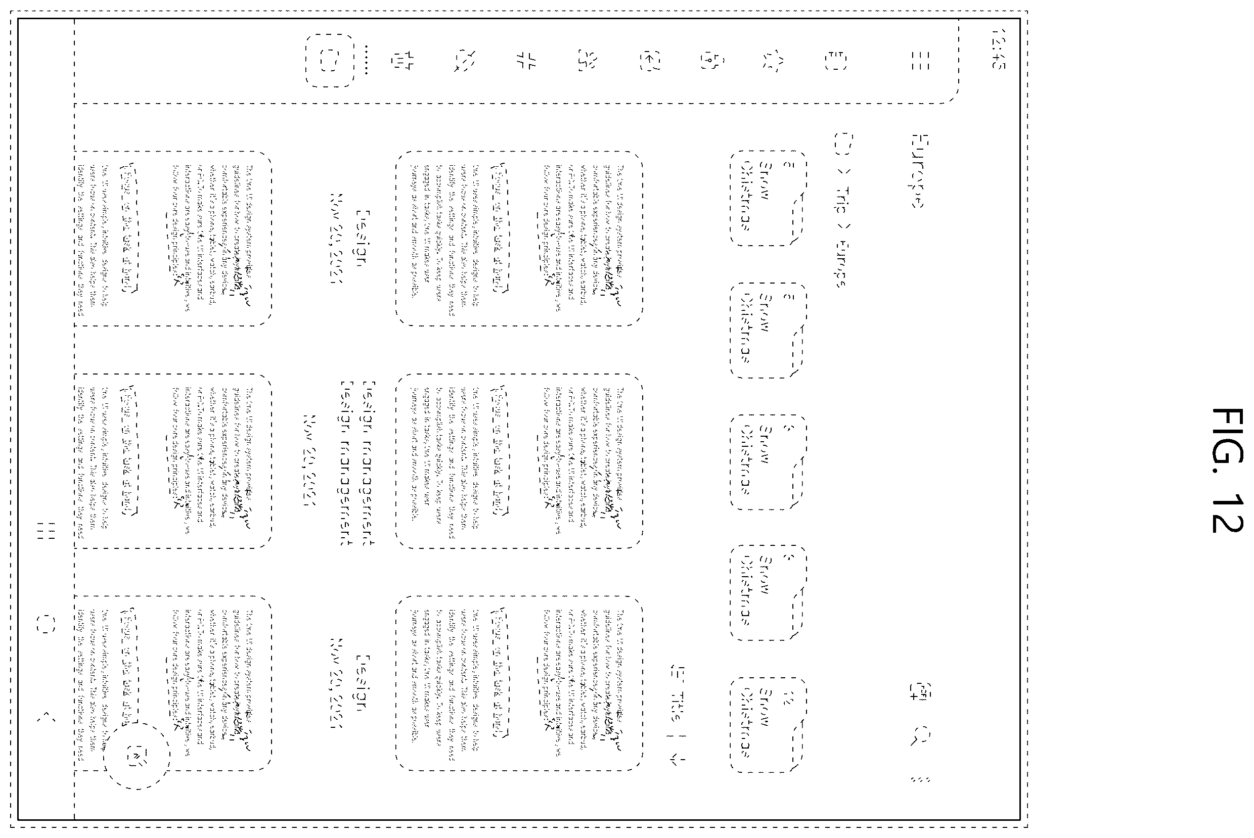 Patent USD1123953 Figure 12 – Pair of display screens or portions thereof with transitional graphical user interface