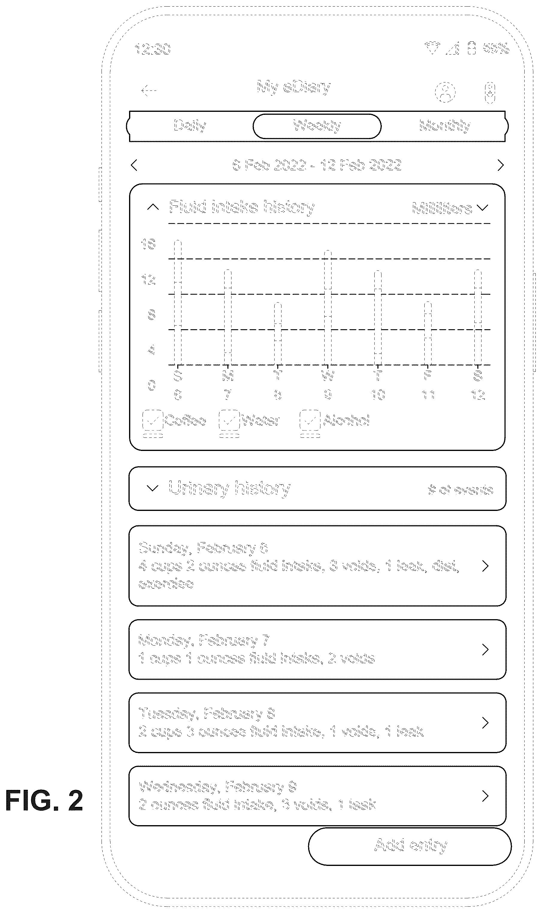 Patent USD1123957 Figure 2 – Display screen or portion thereof with an animated graphical user interface