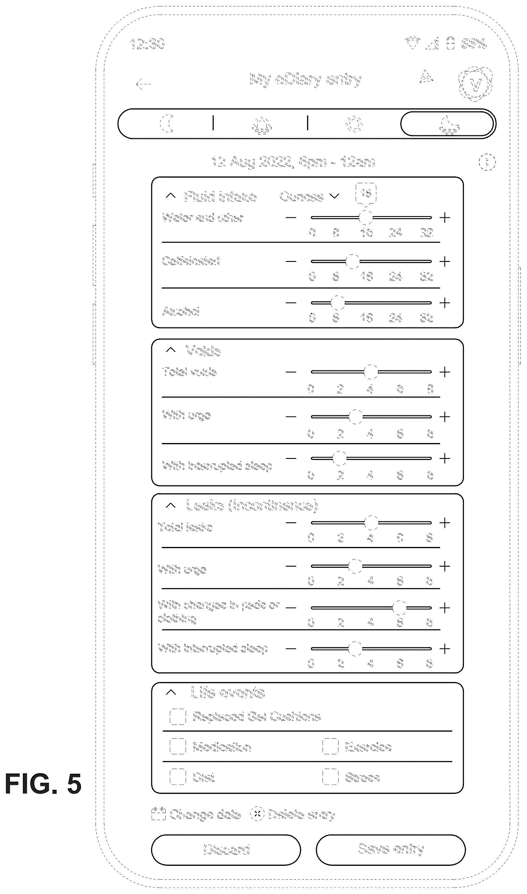 Patent USD1123957 Figure 5 – Display screen or portion thereof with an animated graphical user interface