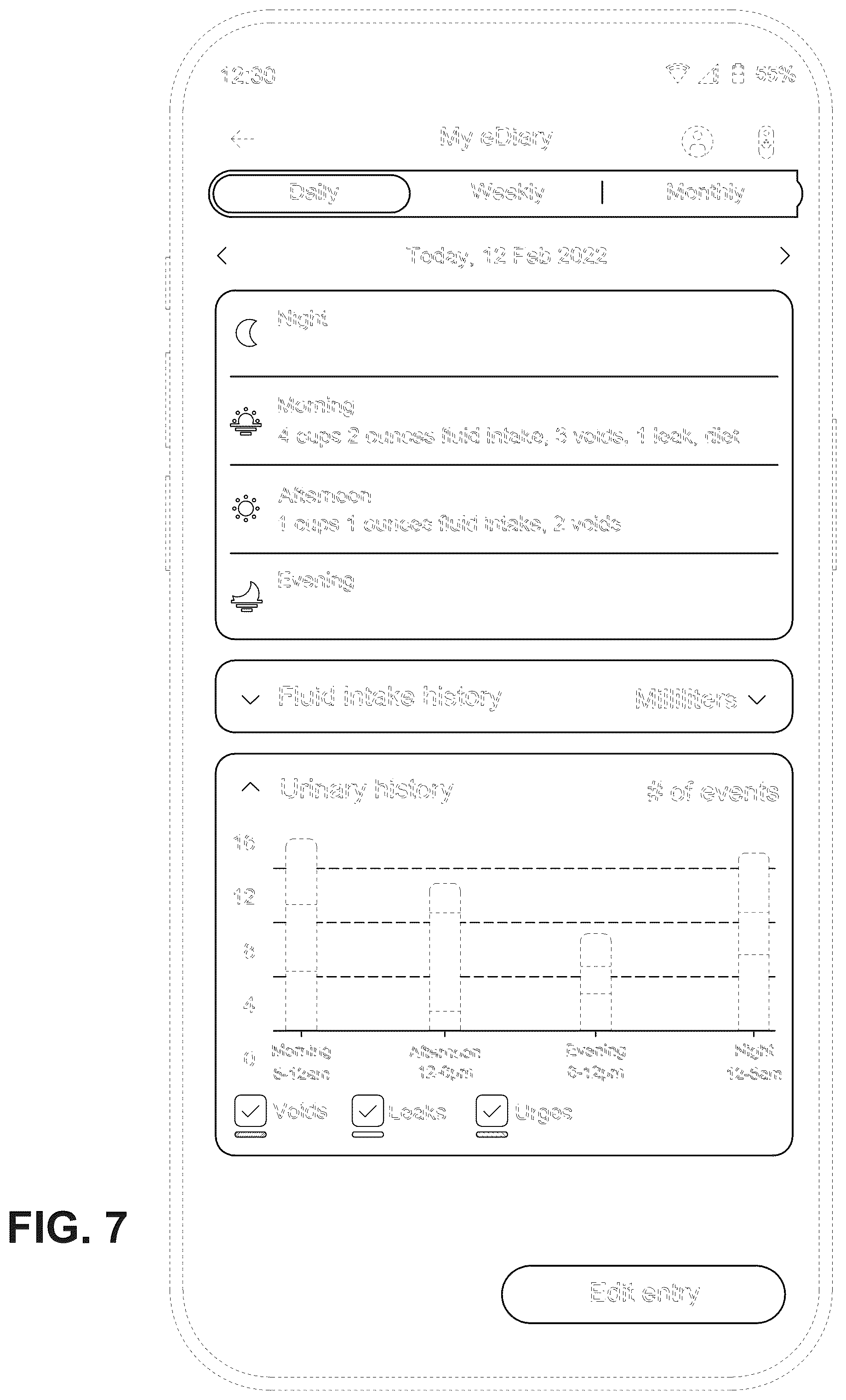 Patent USD1123957 Figure 7 – Display screen or portion thereof with an animated graphical user interface