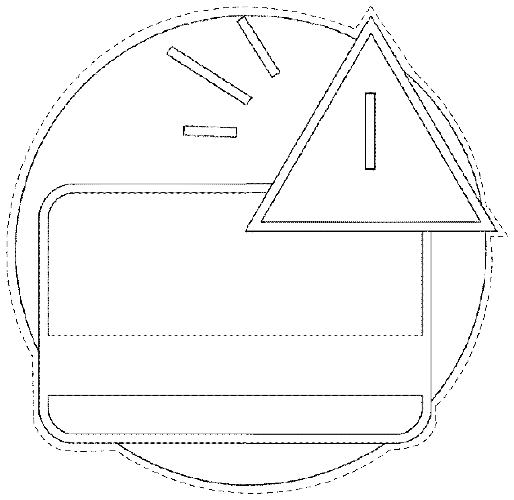 Patent USD1123971 Figure 1 – Display screen with graphical user interface
