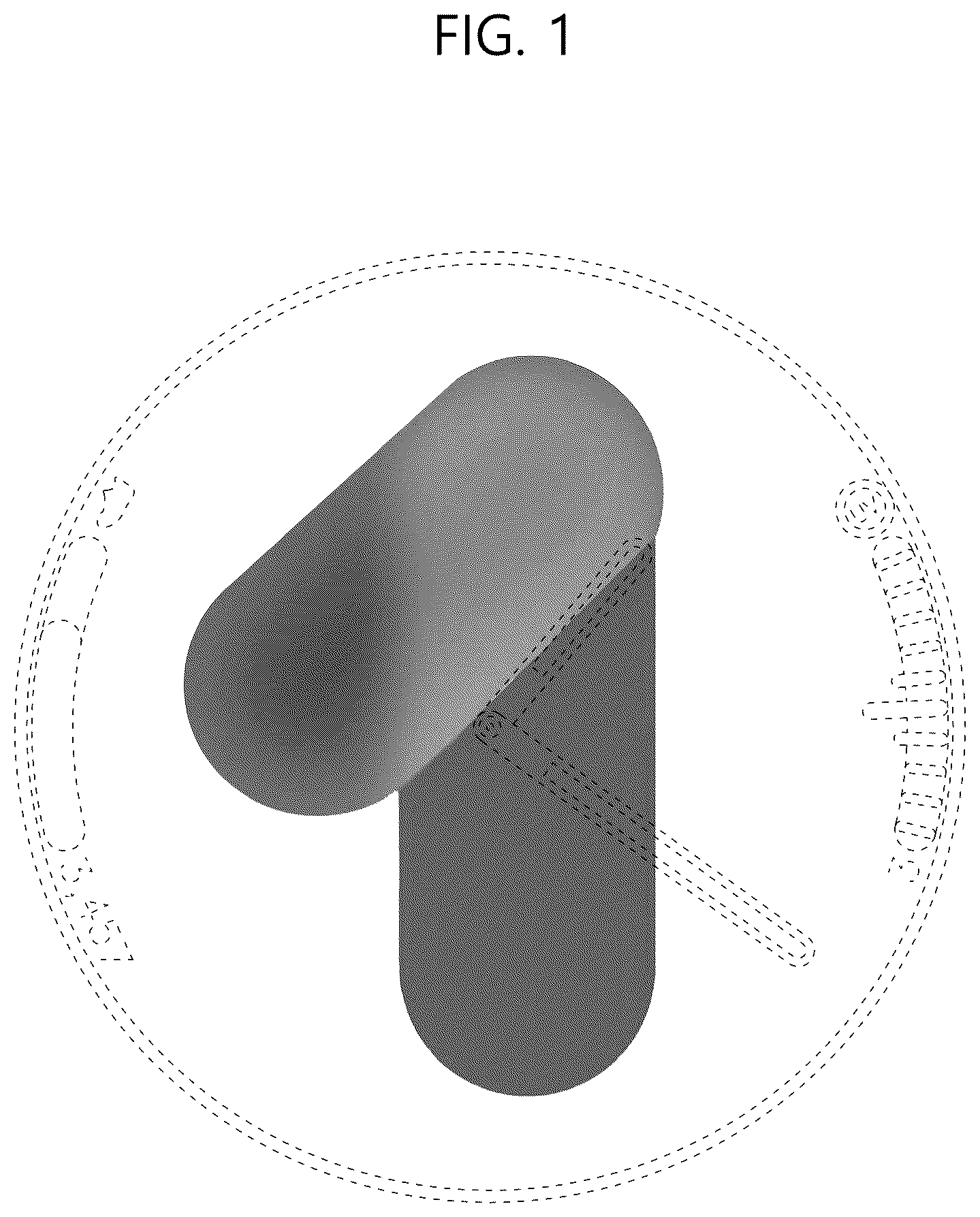 Patent USD1123980 — Display screen or portion thereof with transitional graphical user interface — Figure 1