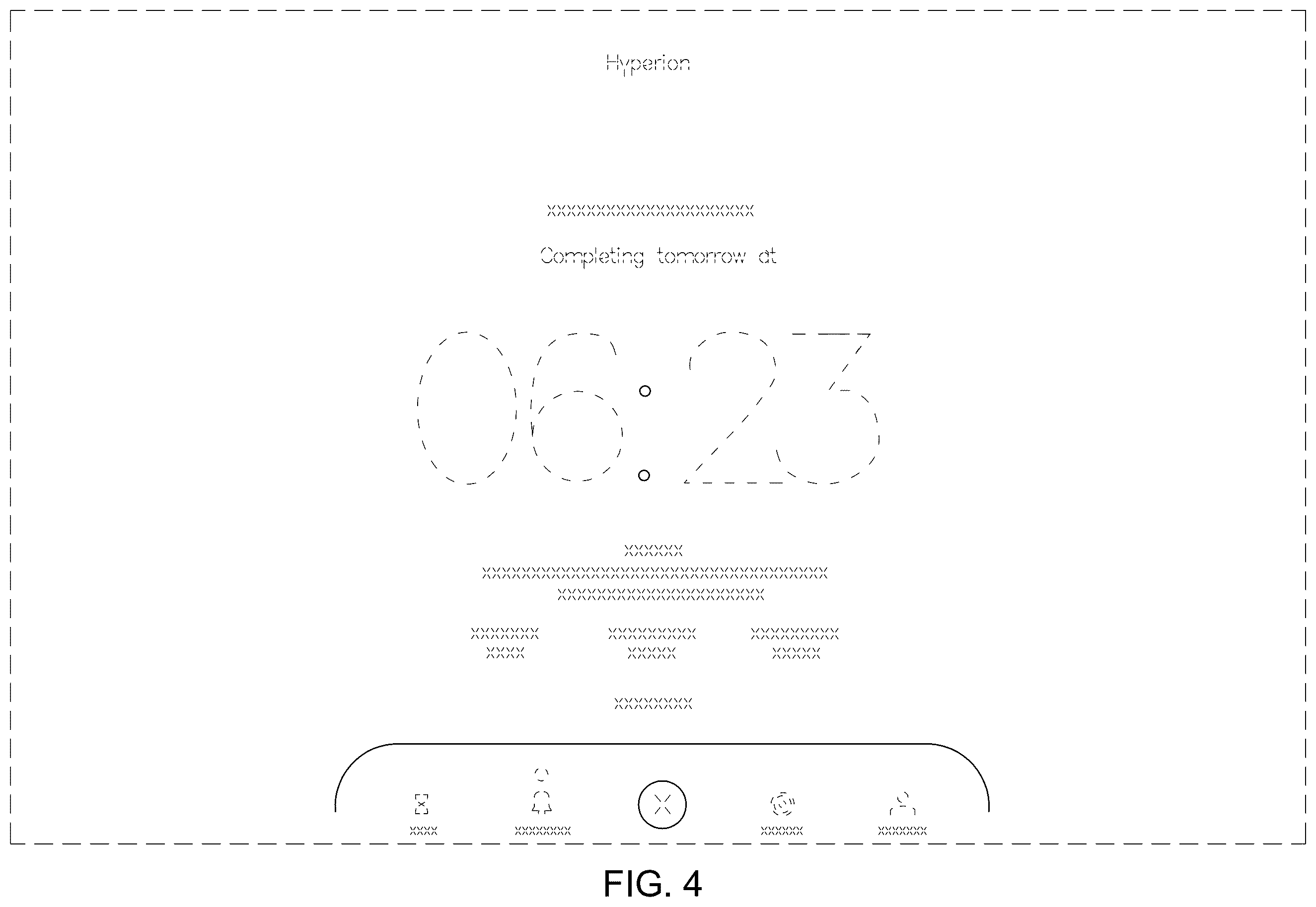 Patent USD1123981 Figure 4 – Display screen or portion thereof with transitional graphical user interface