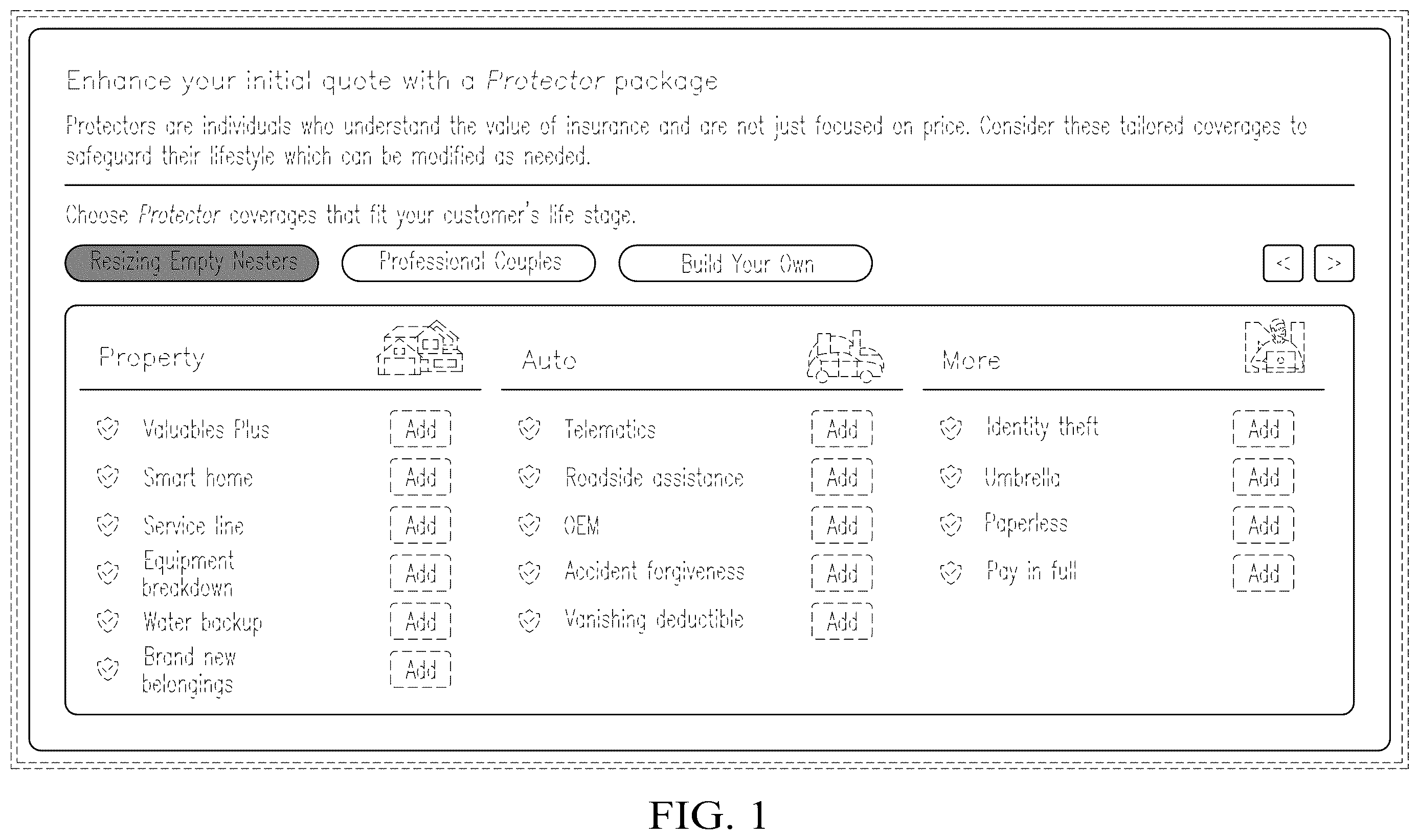 Patent USD1123987 Figure 1 – Display screen or portion thereof with animated graphical user interface