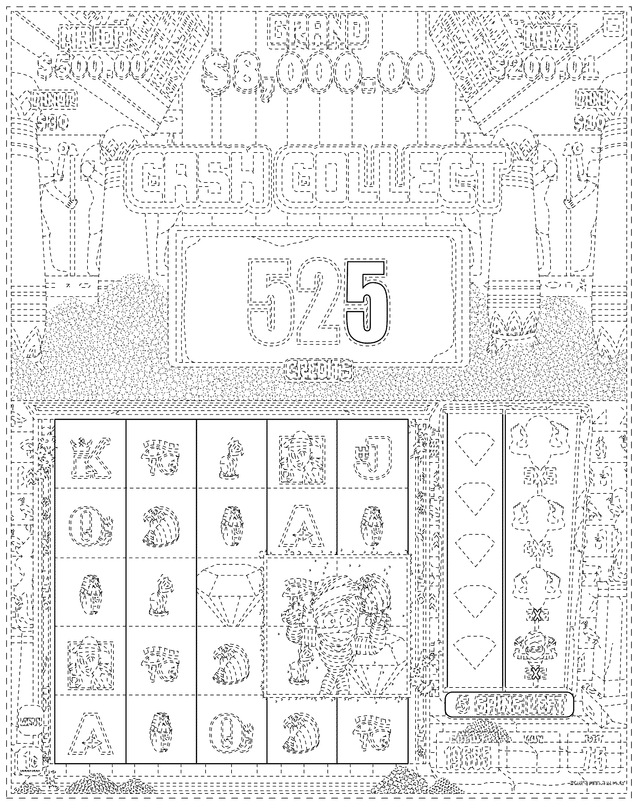 Patent USD1123999 — Display screen or portion thereof with a graphical user interface as applied to a computer-based game — Figure 1
