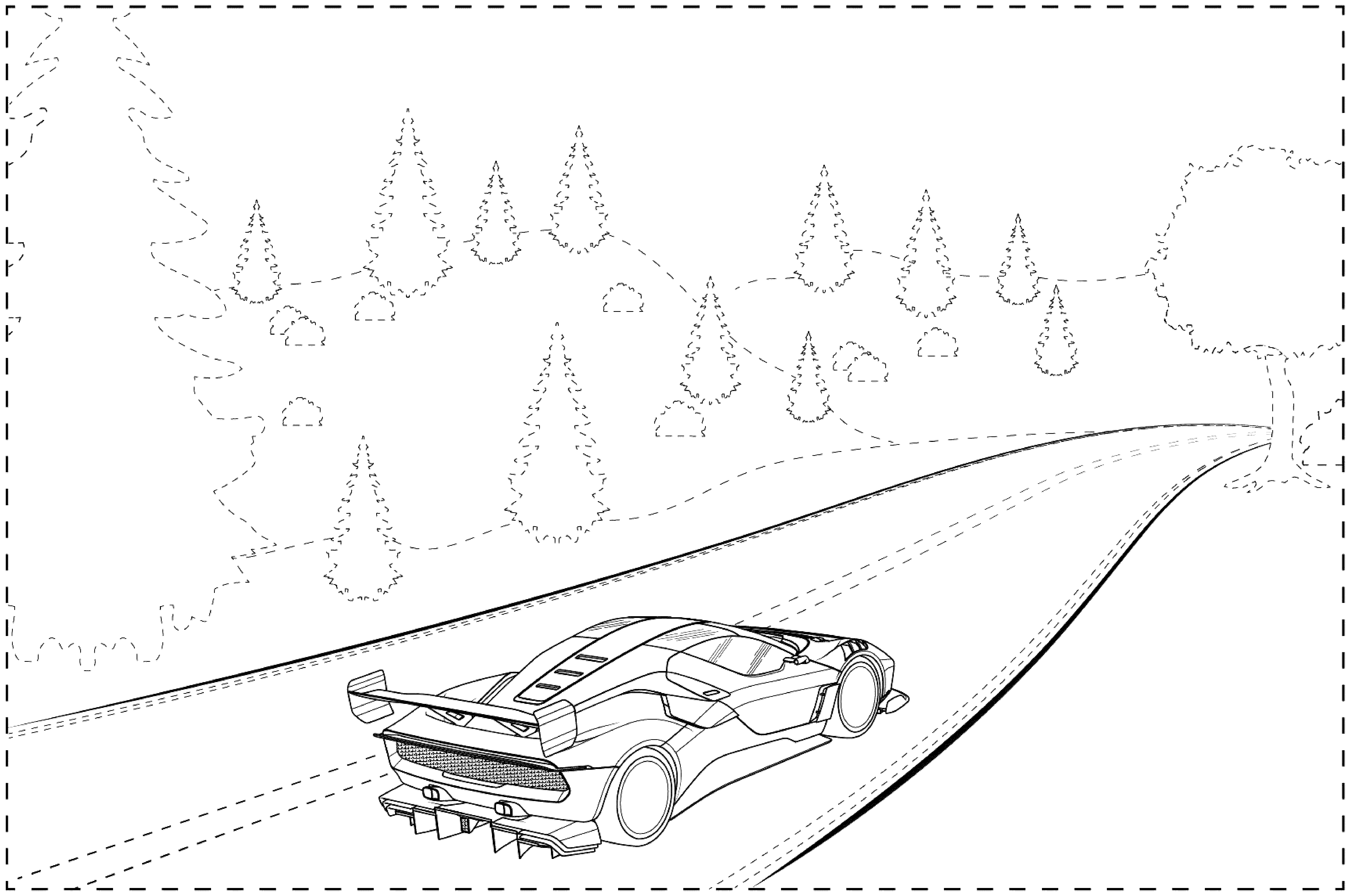 Patent USD1124004 Figure 1 – Display screen with graphical user interface
