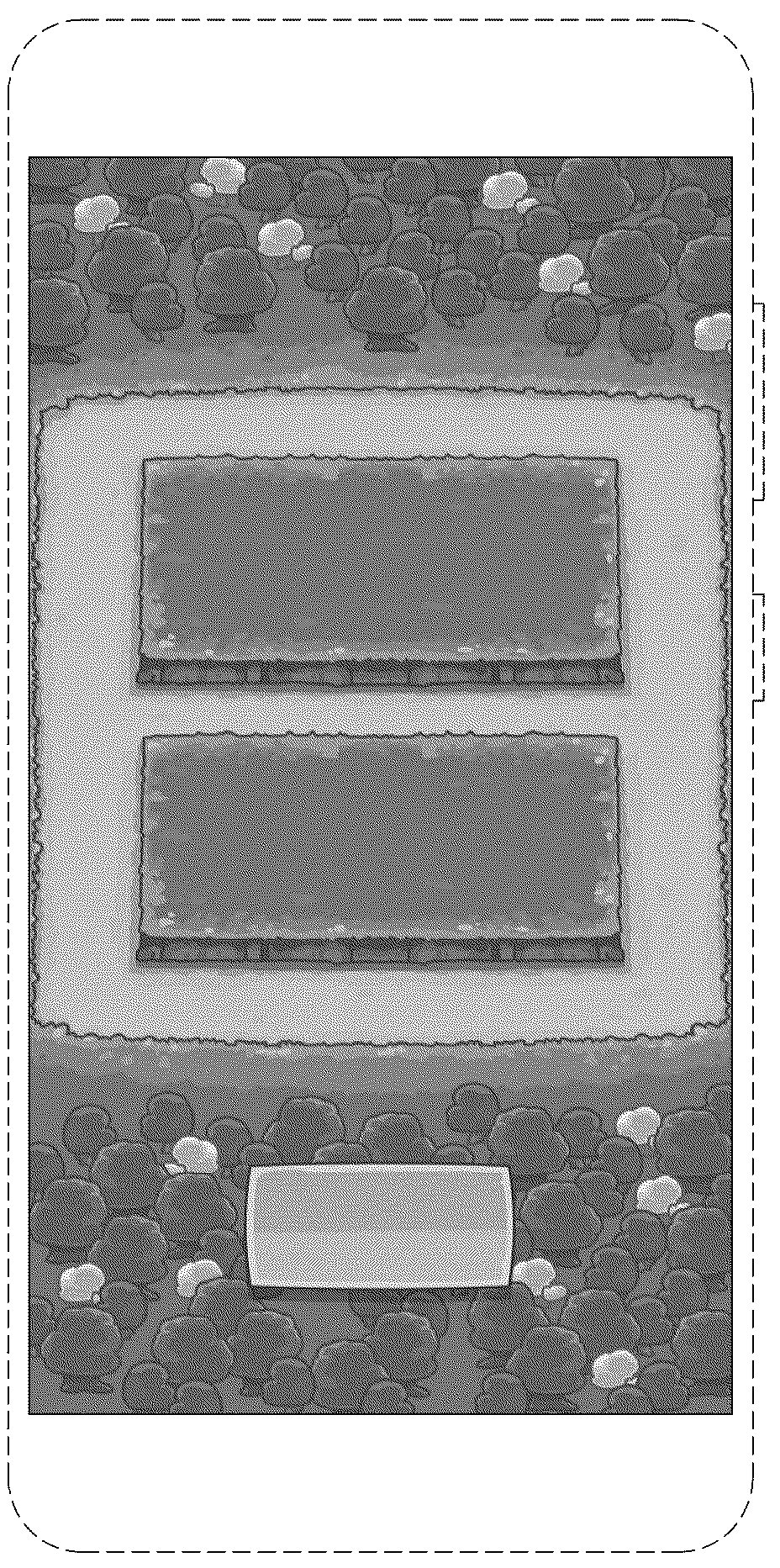 Patent USD1124005 Figure 1 – Mobile phone with graphical user interface