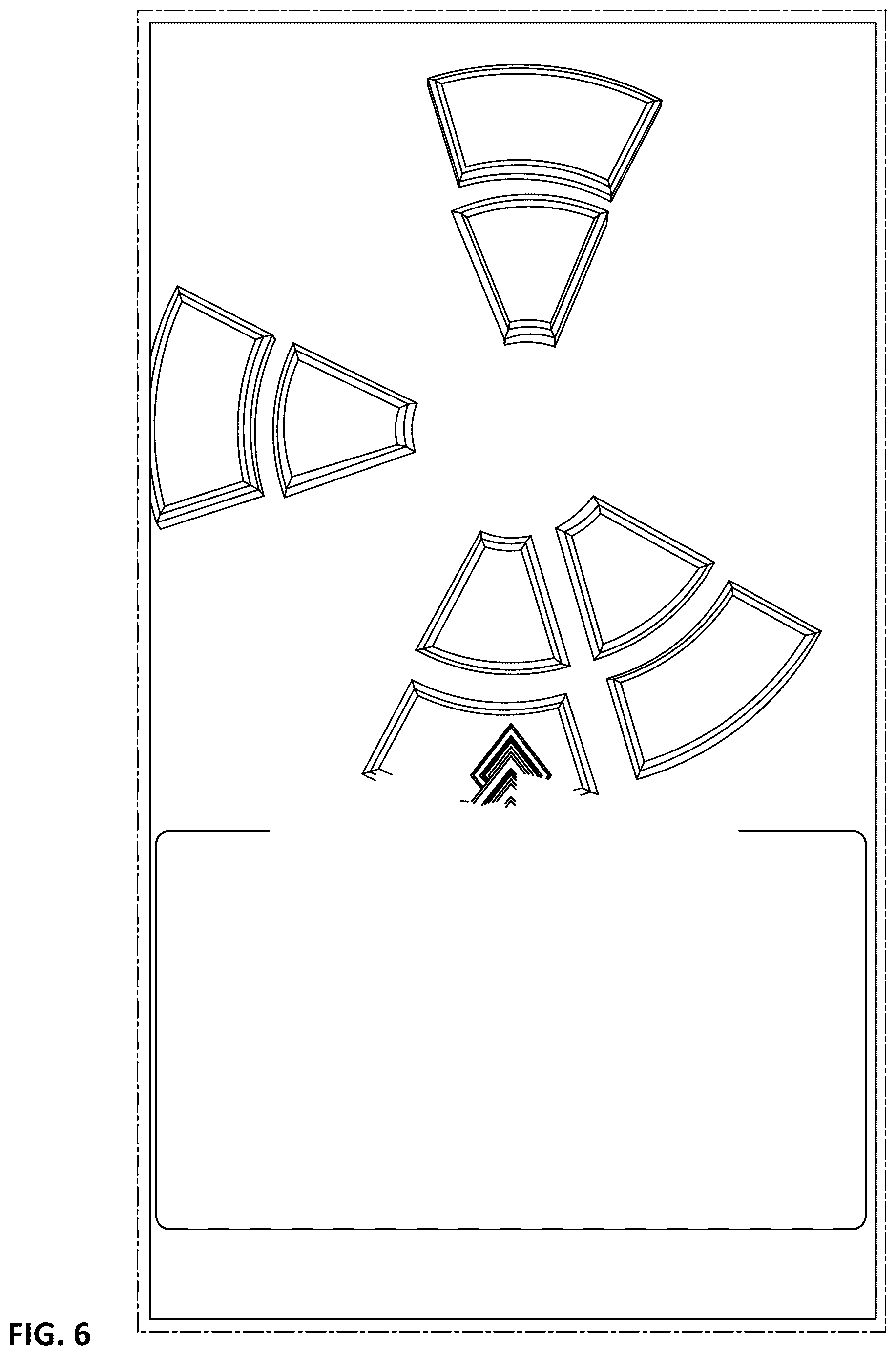 Patent USD1124007 Figure 6 – Display screen or portion thereof with an animated graphical user interface for a wheel-based wagering game