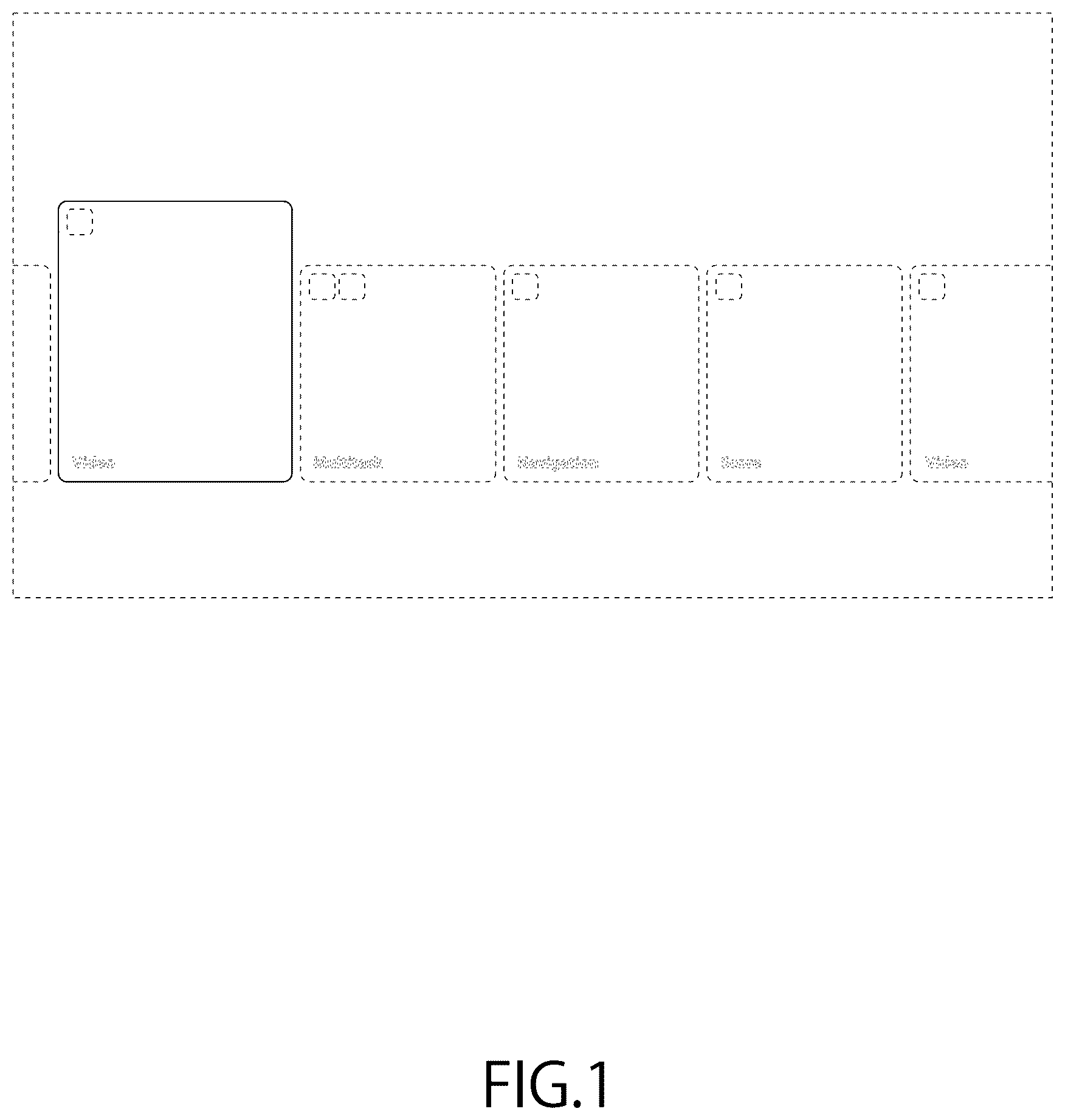 Patent USD1124021 Figure 1 – Display screen with animated graphical user interface
