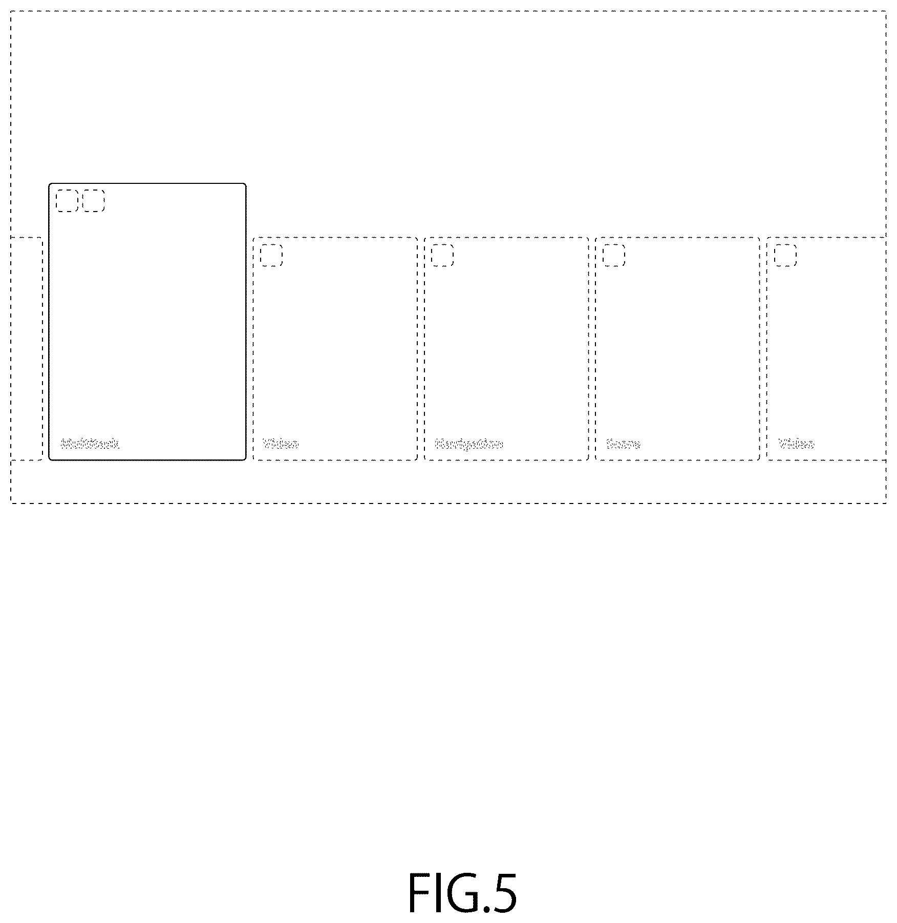 Patent USD1124021 Figure 5 – Display screen with animated graphical user interface
