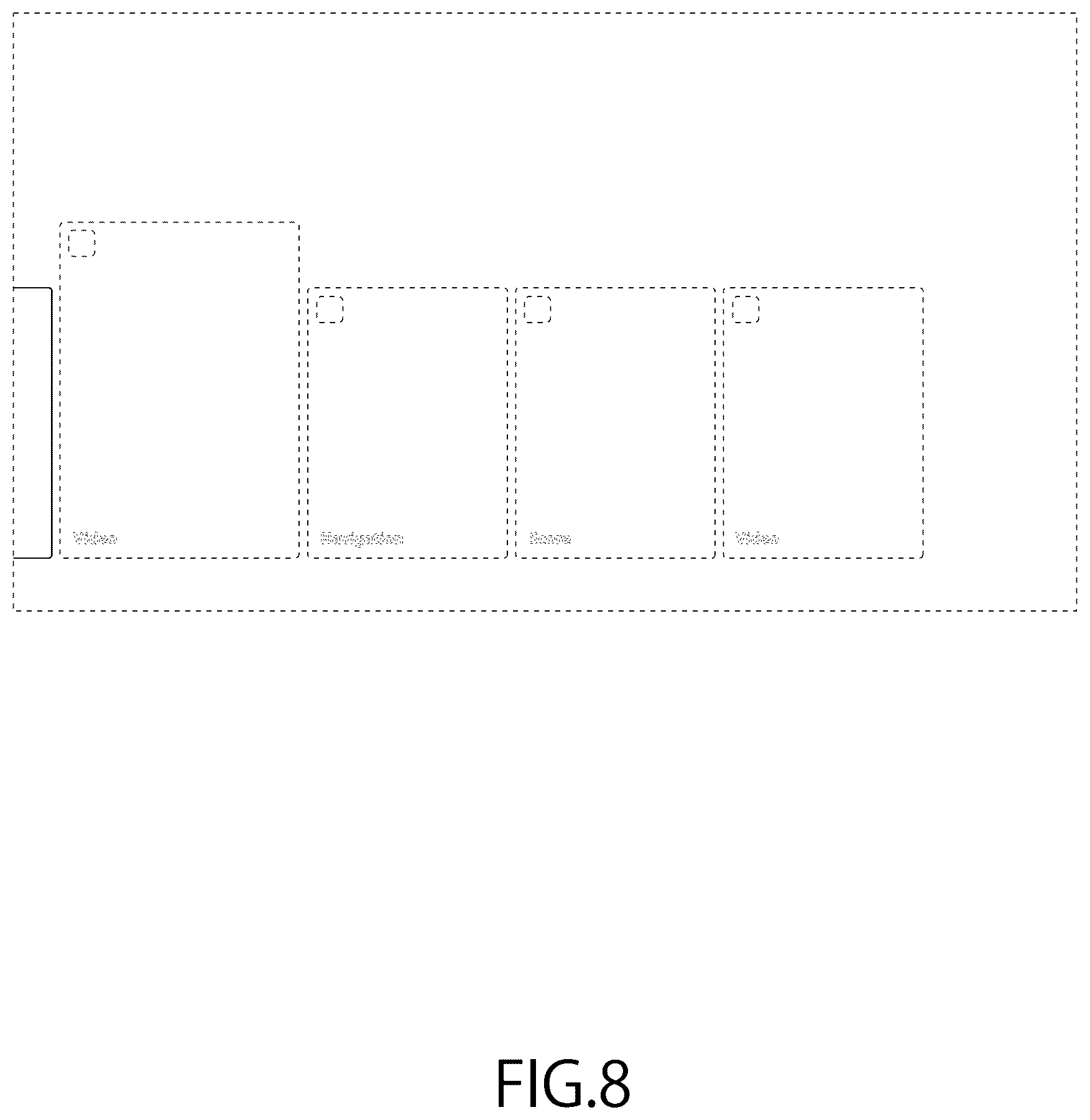 Patent USD1124021 Figure 8 – Display screen with animated graphical user interface