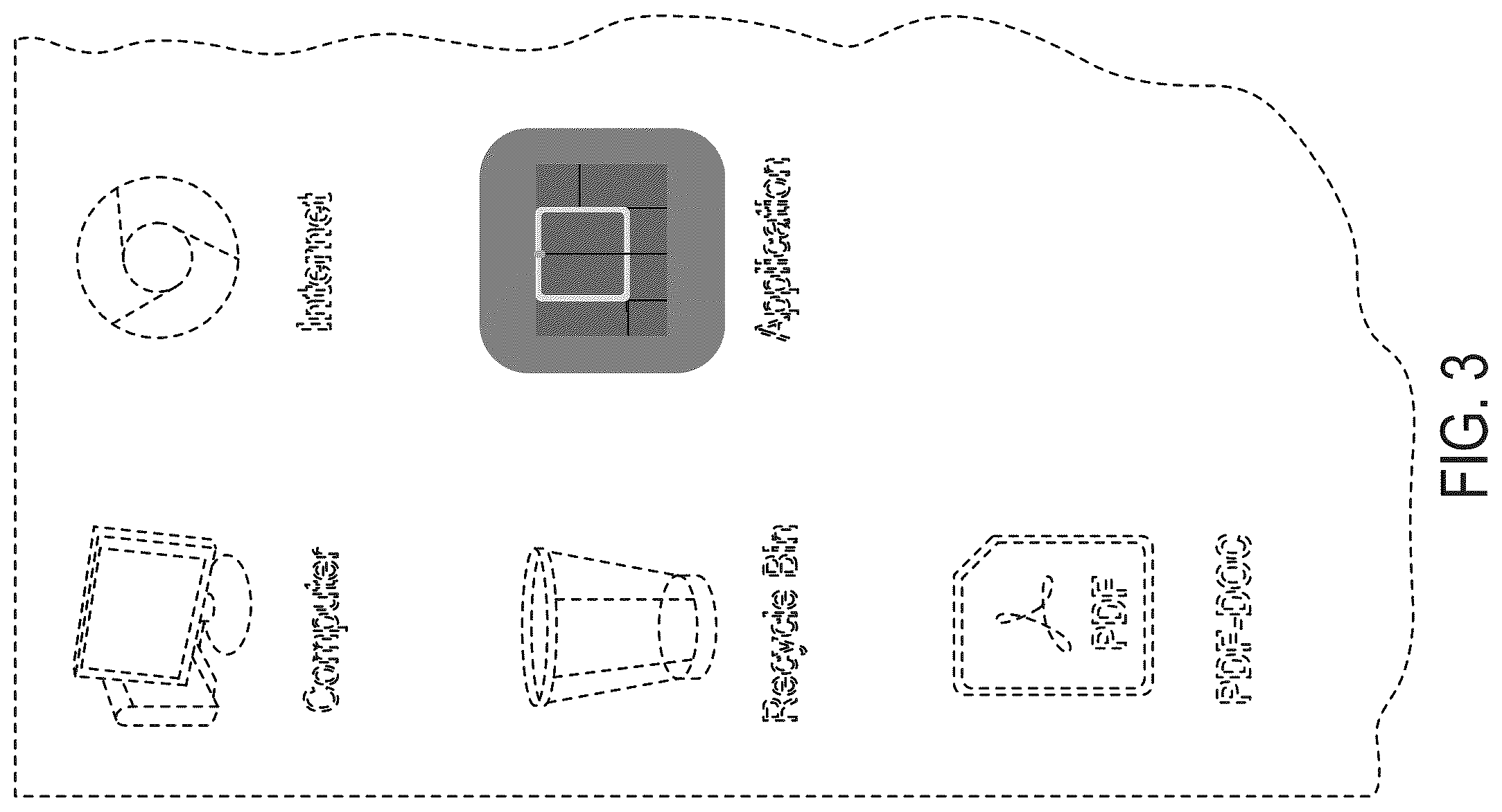 Patent USD1124022 Figure 3 – Display screen with application icon