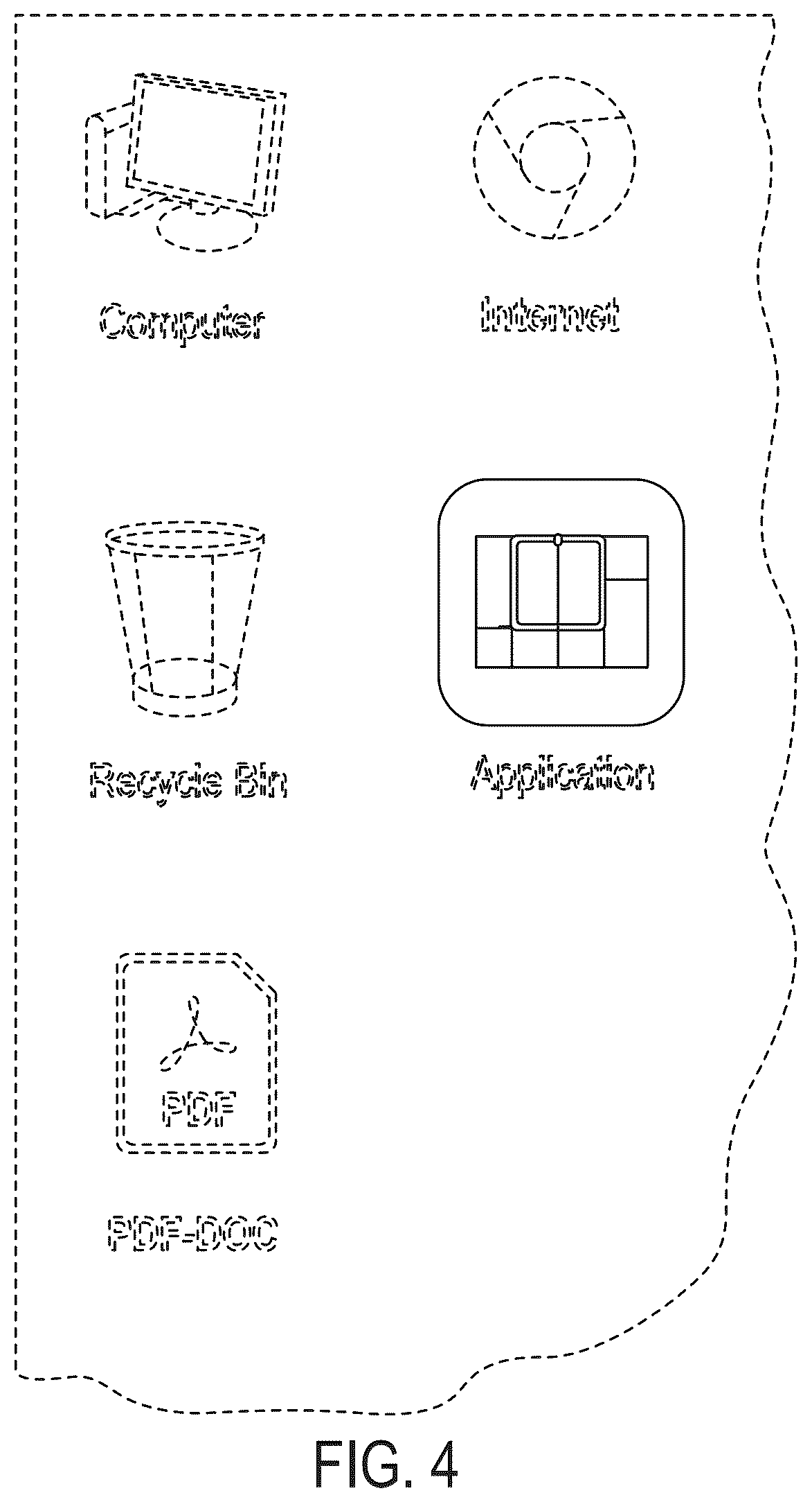 Patent USD1124022 Figure 4 – Display screen with application icon