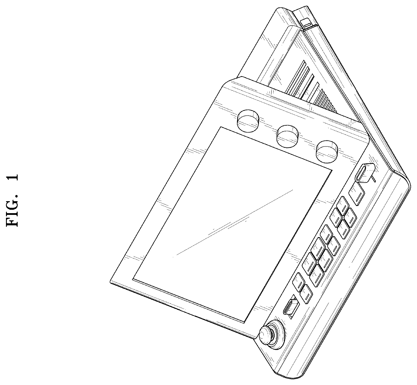 Patent USD1124026 — Video processing and transmission device — Figure 1