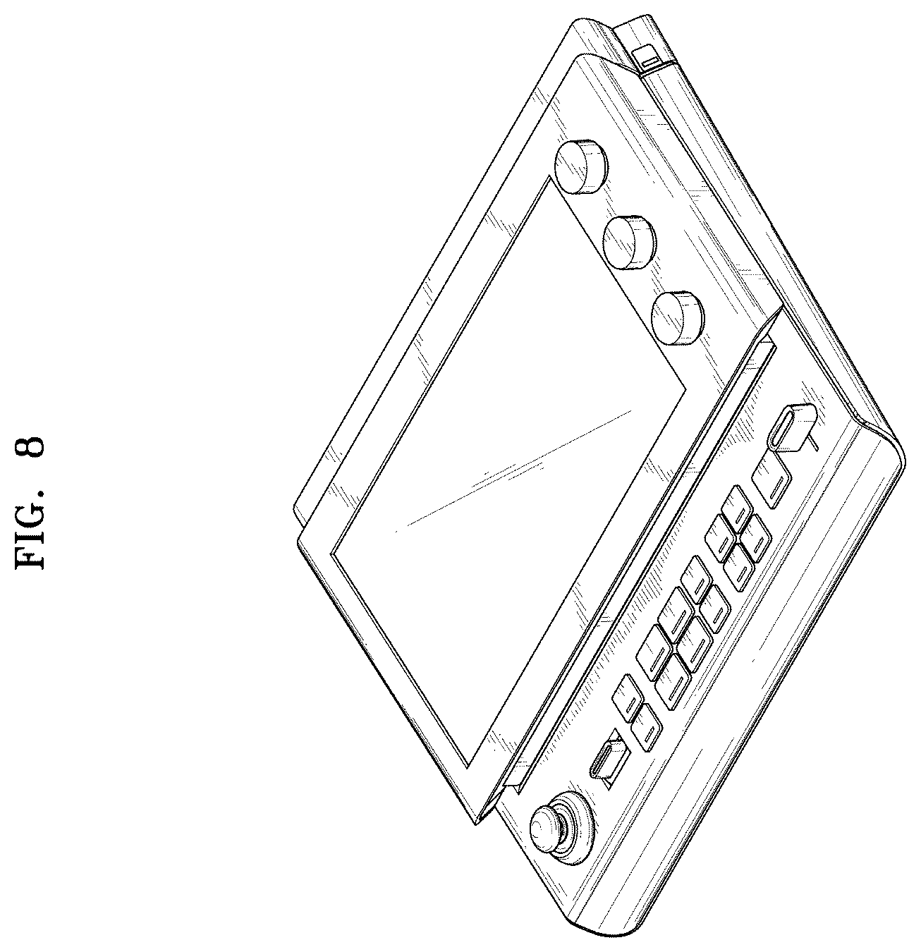Patent USD1124026 Figure 8 – Video processing and transmission device
