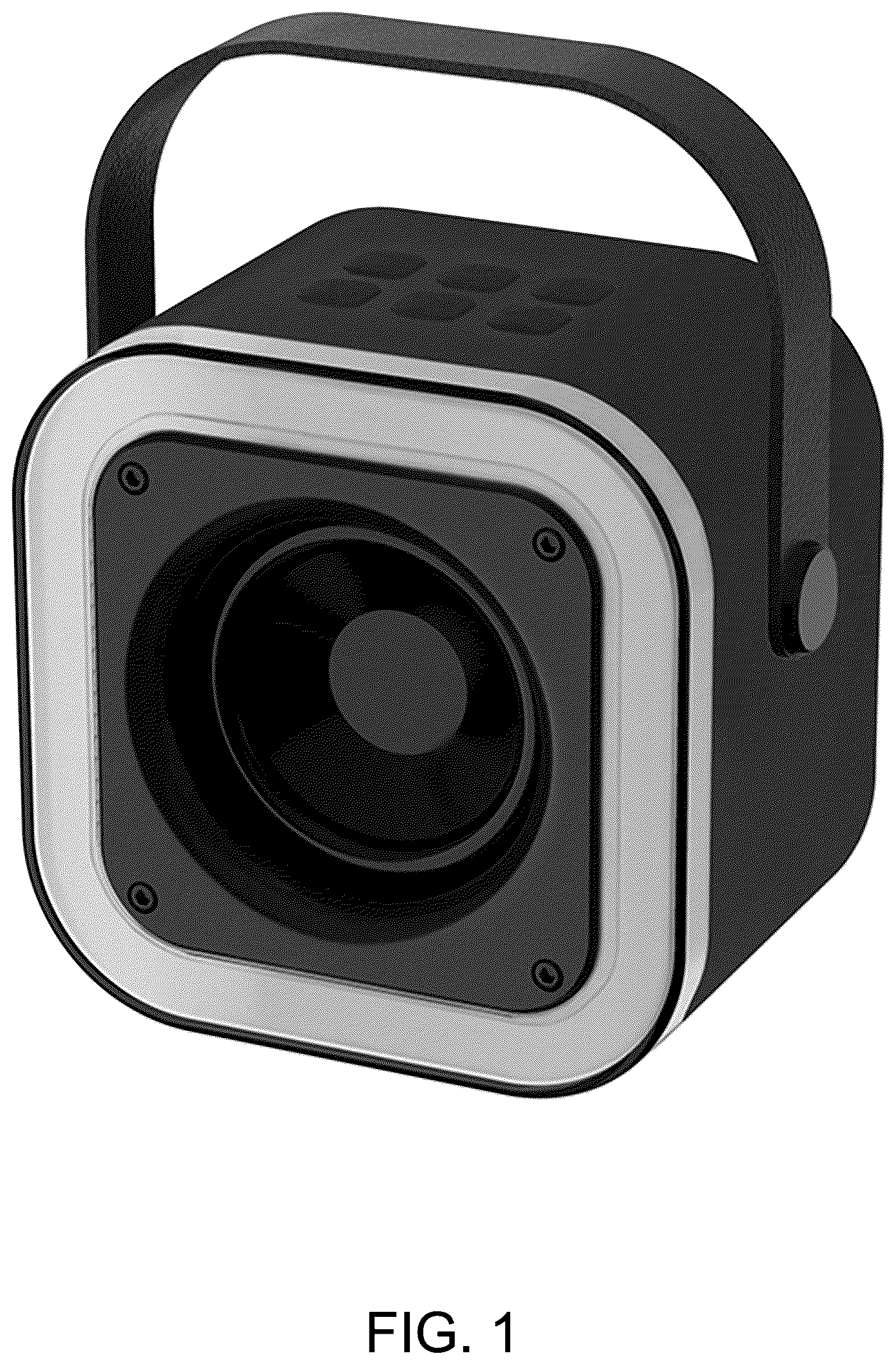 Patent USD1124027 Figure 1 – Karaoke speaker