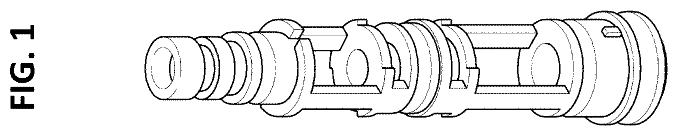 Patent USD1124033 Figure 1 – Nozzle body for vacuum ejector pump