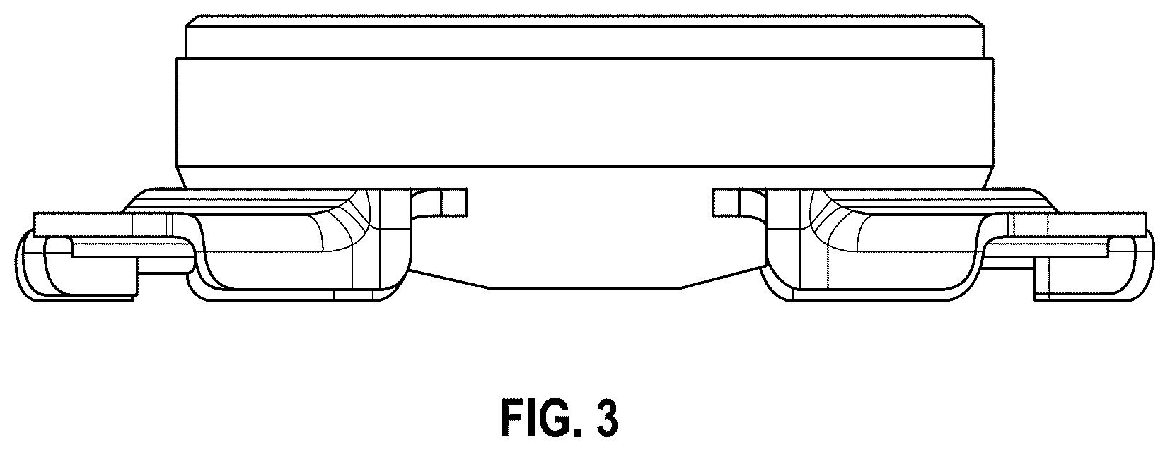 Patent USD1124037 Figure 3 – Base for compressor housing