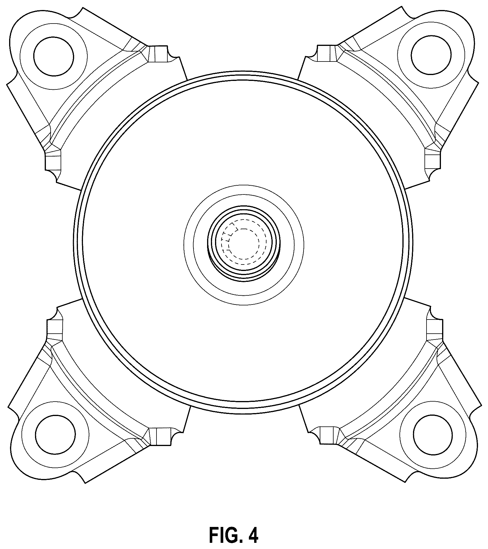 Patent USD1124037 Figure 4 – Base for compressor housing