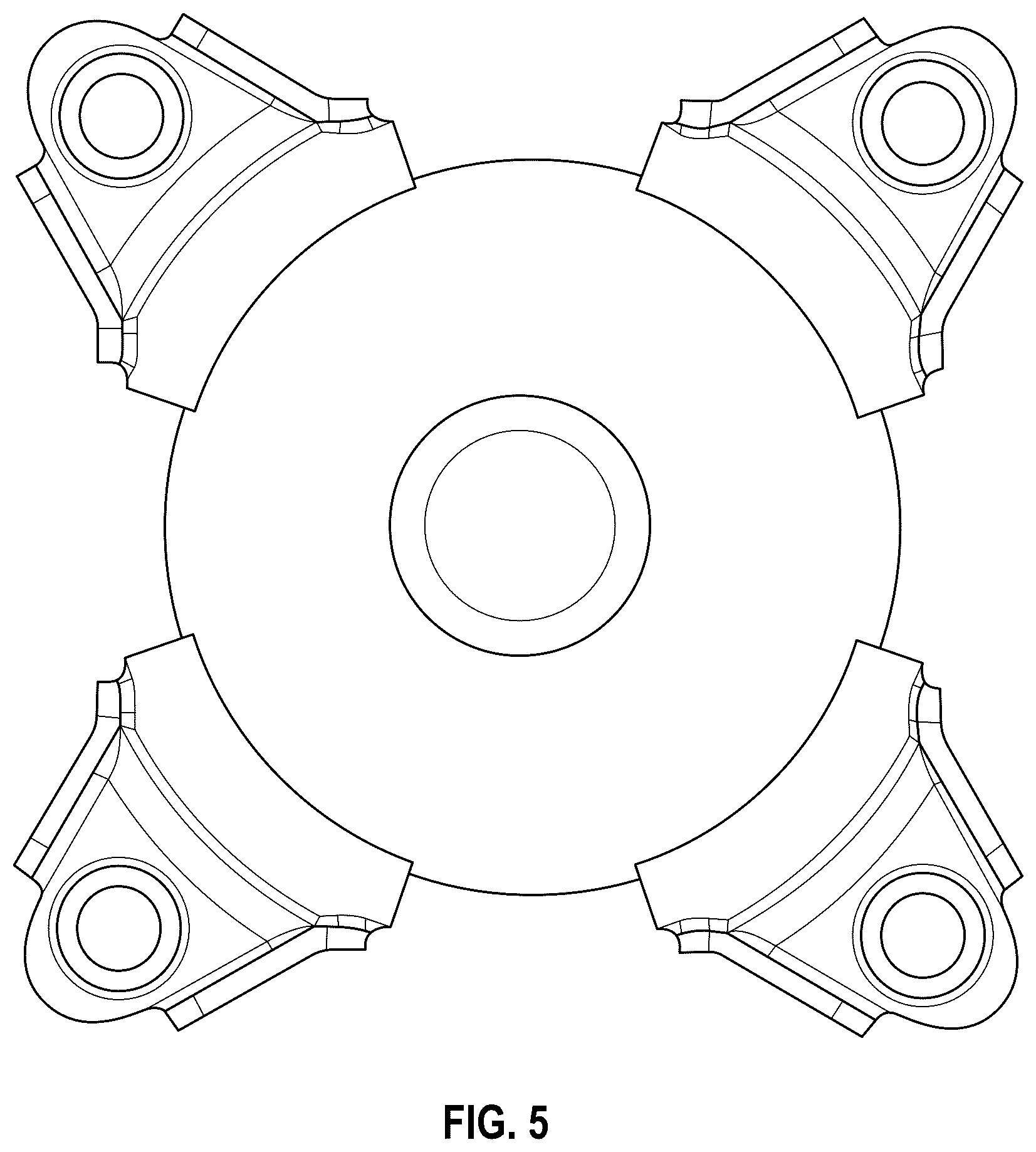 Patent USD1124037 Figure 5 – Base for compressor housing