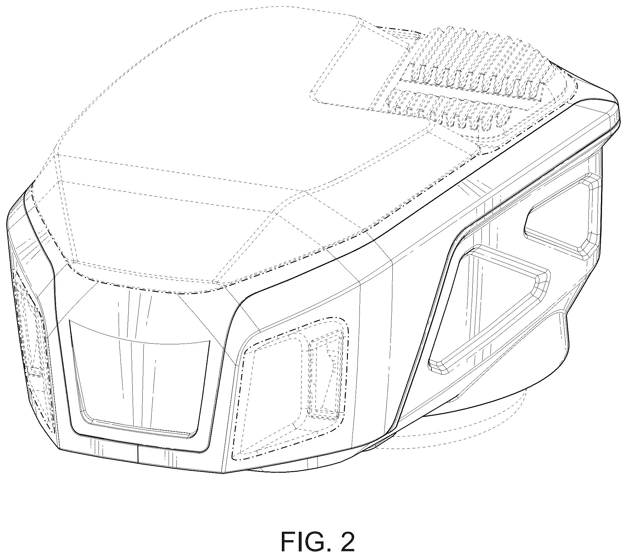 Patent USD1124039 Figure 2 – Lawn mower powerhead