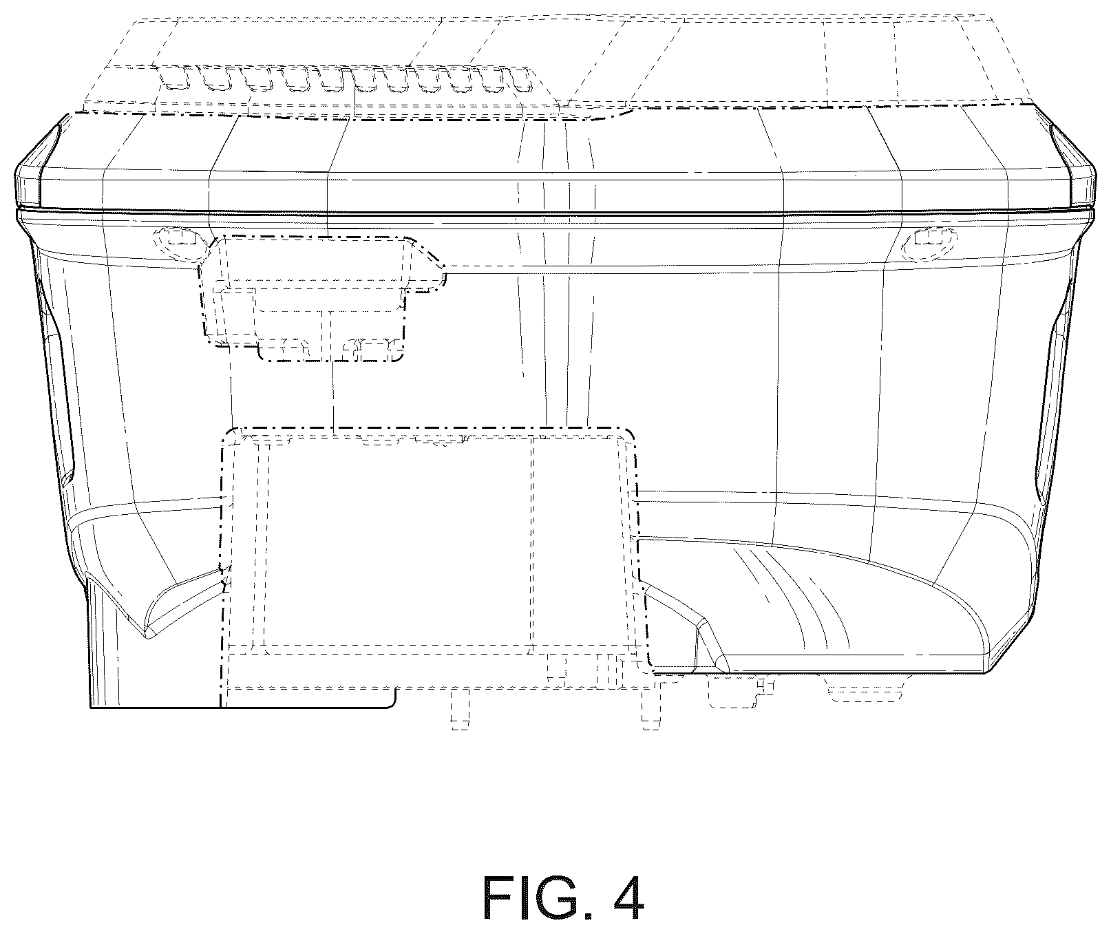 Patent USD1124039 Figure 4 – Lawn mower powerhead