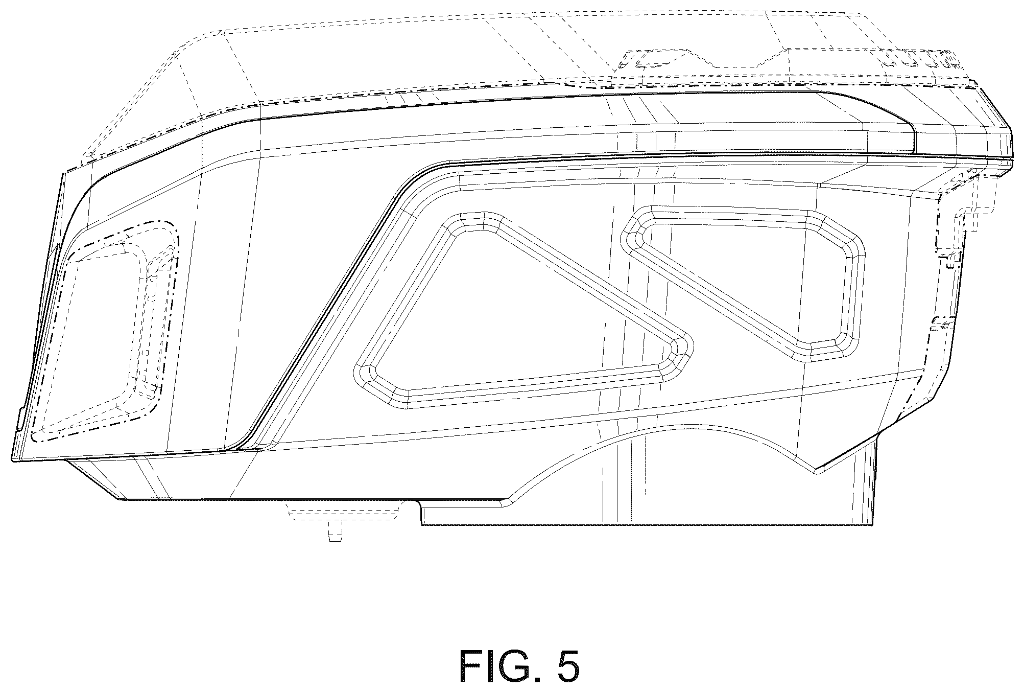 Patent USD1124039 Figure 5 – Lawn mower powerhead
