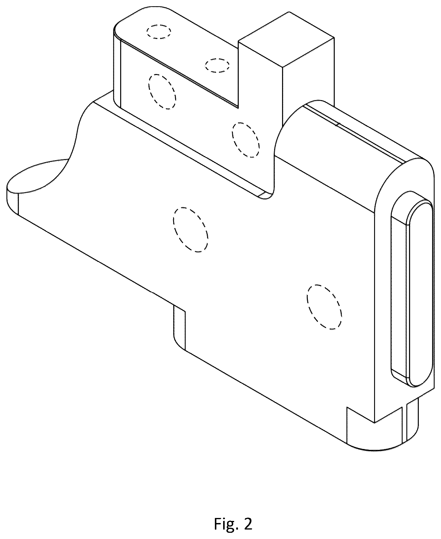 Patent USD1124041 Figure 2 – Rock roller support wing for a reamer assembly