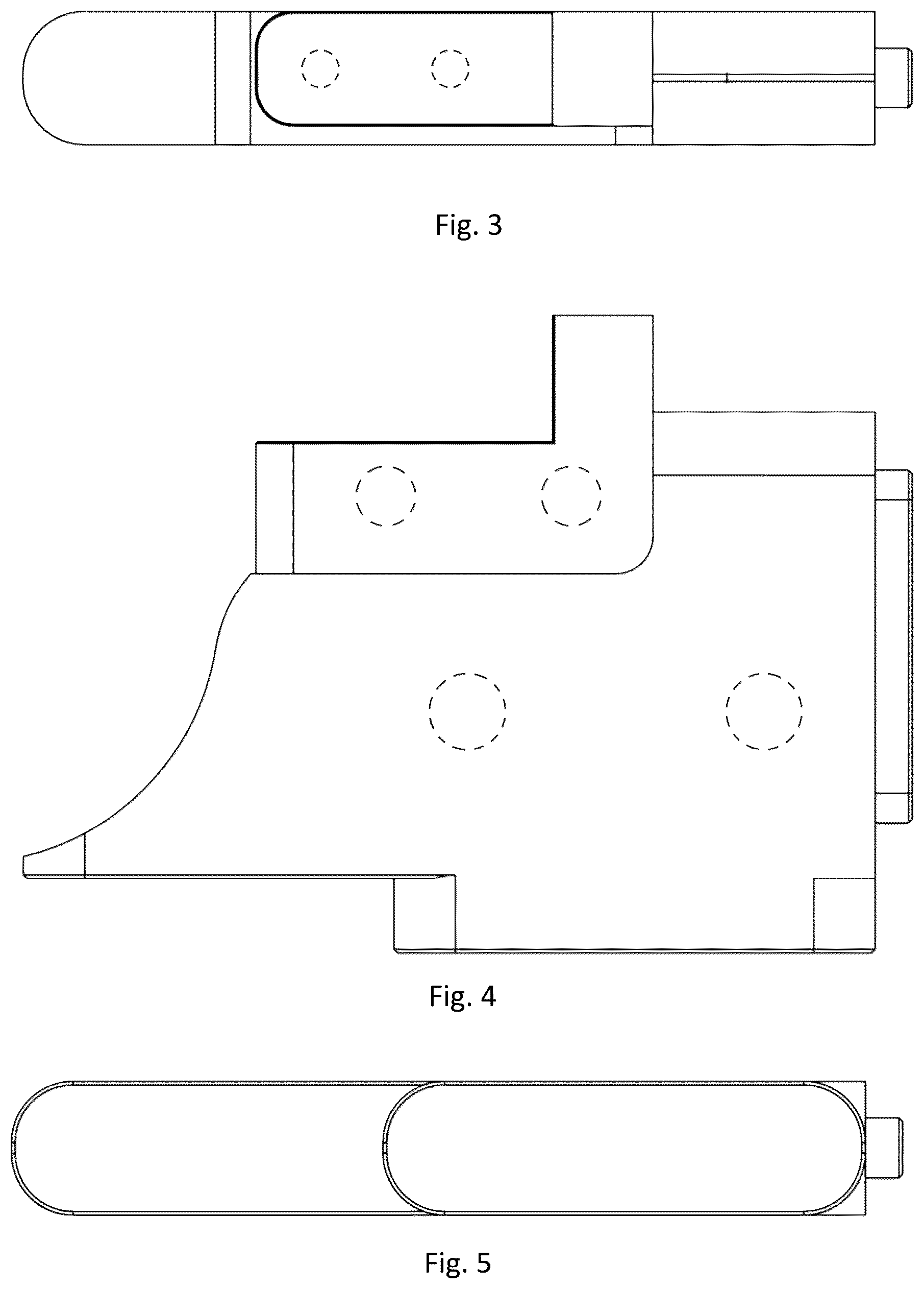 Patent USD1124041 Figure 3 – Rock roller support wing for a reamer assembly