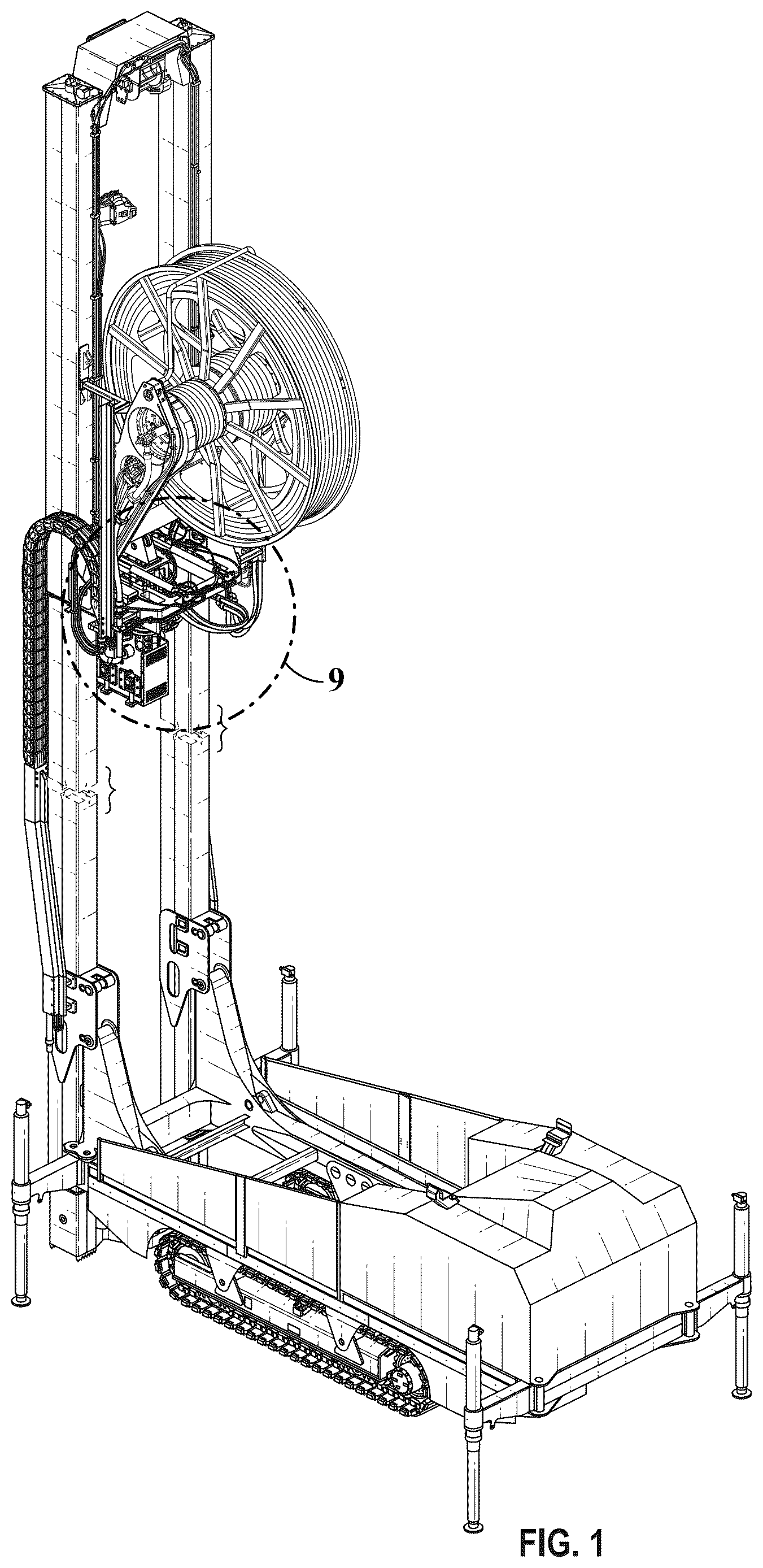 Patent USD1124042 — Drilling apparatus — Figure 1
