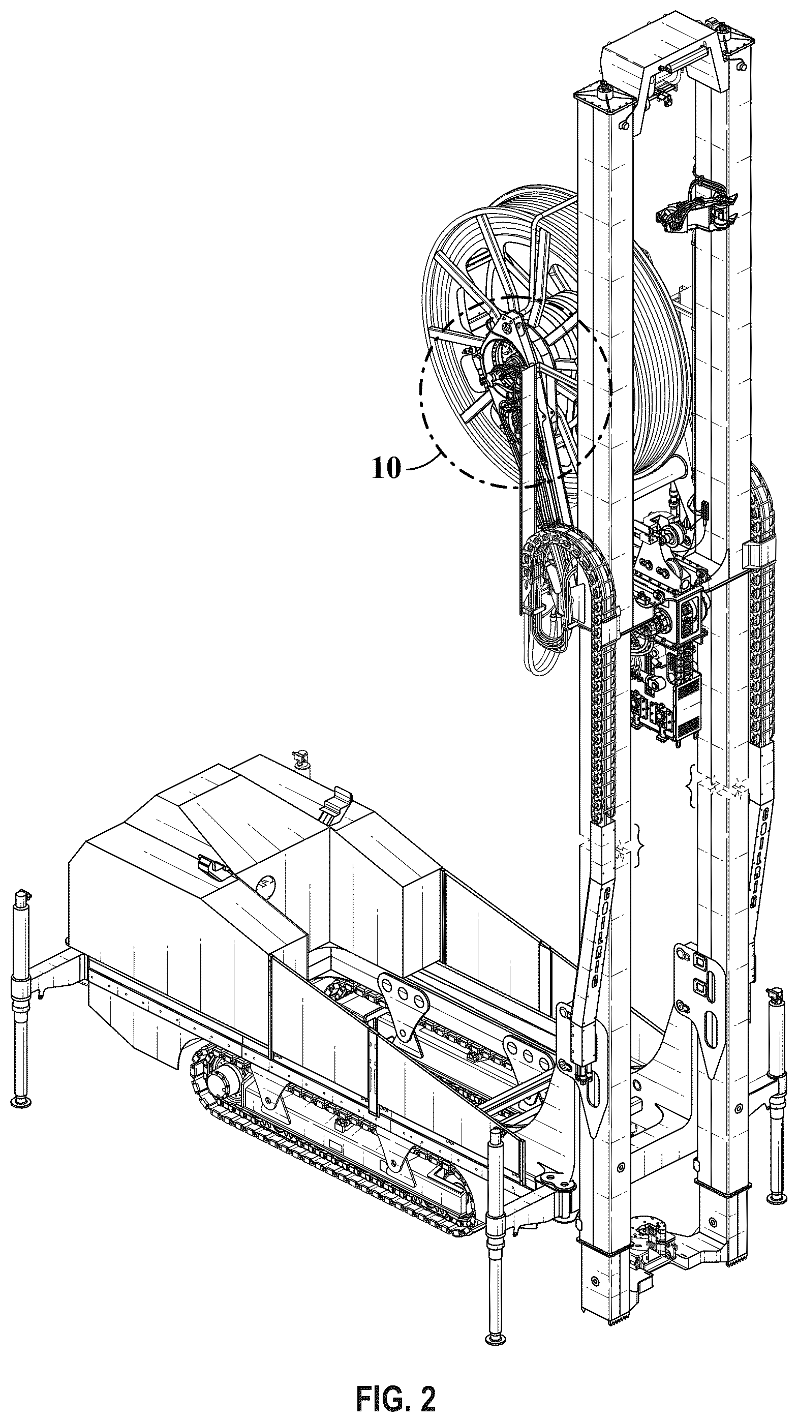 Patent USD1124042 Figure 2 – Drilling apparatus