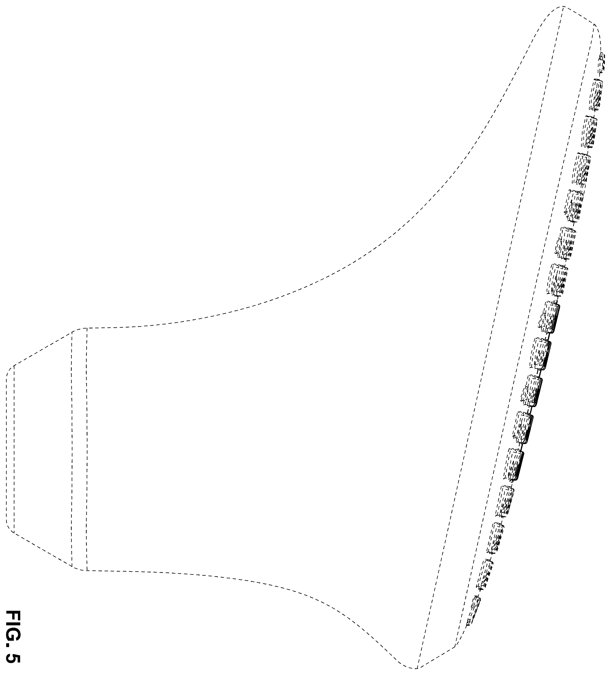 Patent USD1124044 Figure 5 – Textured surface pattern for handle or knob