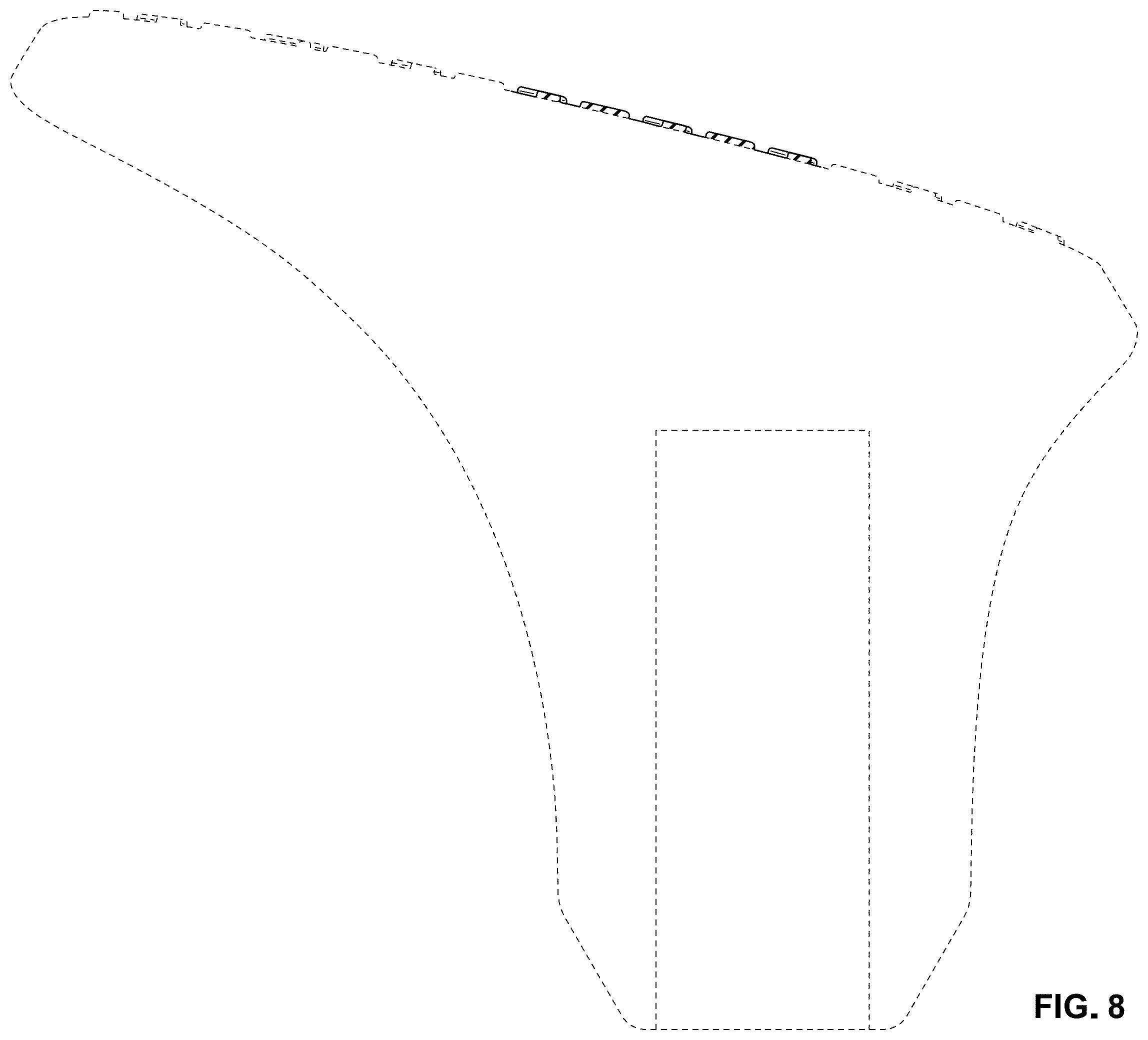 Patent USD1124044 Figure 8 – Textured surface pattern for handle or knob