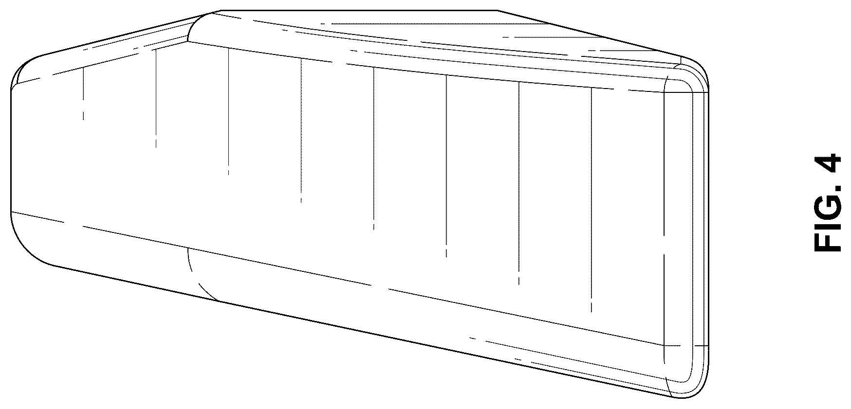 Patent USD1124045 Figure 4 – Cutting edge bit for a motor grader