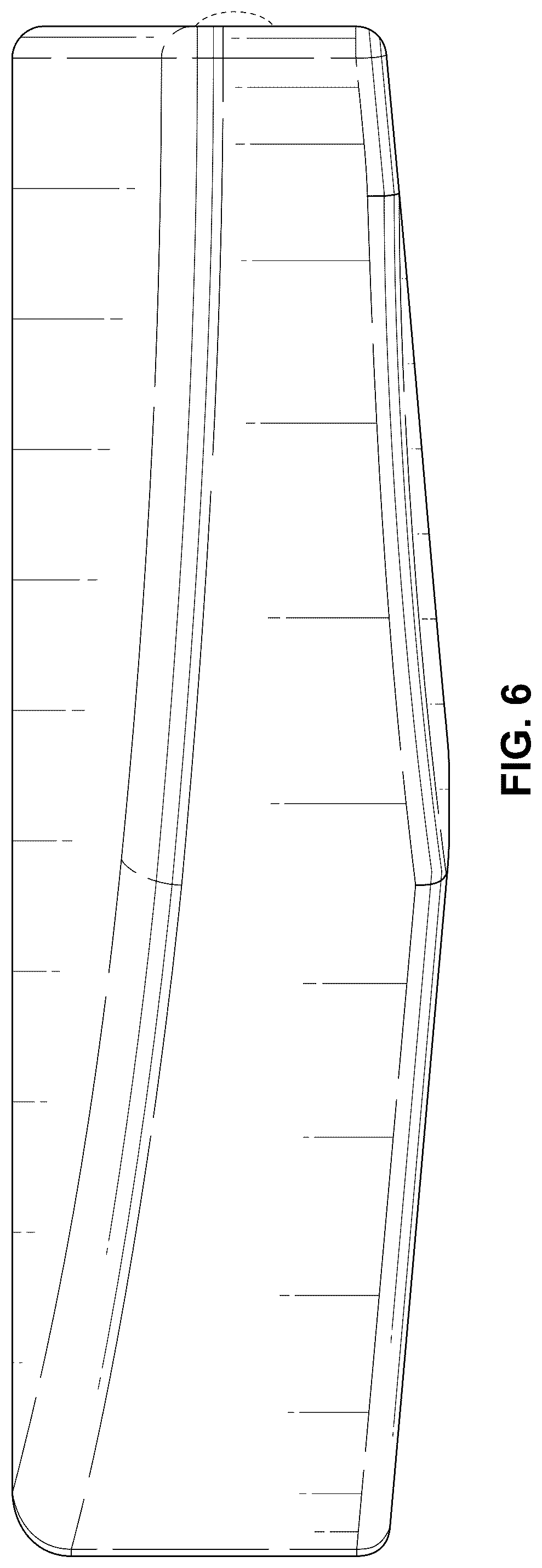 Patent USD1124045 Figure 6 – Cutting edge bit for a motor grader